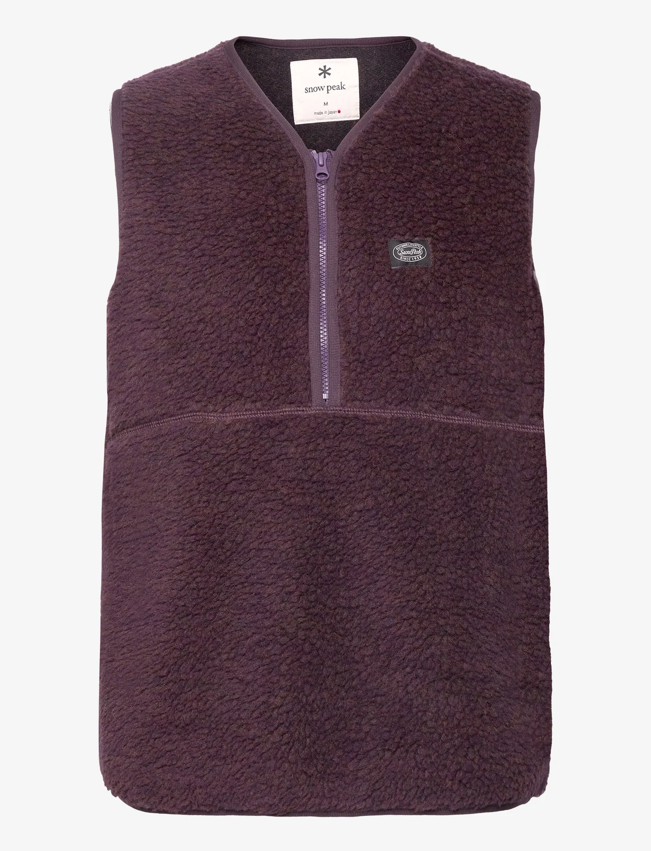 SNOW PEAK - WOOL FLEECE VEST - kurtki turystyczne - purple - 0