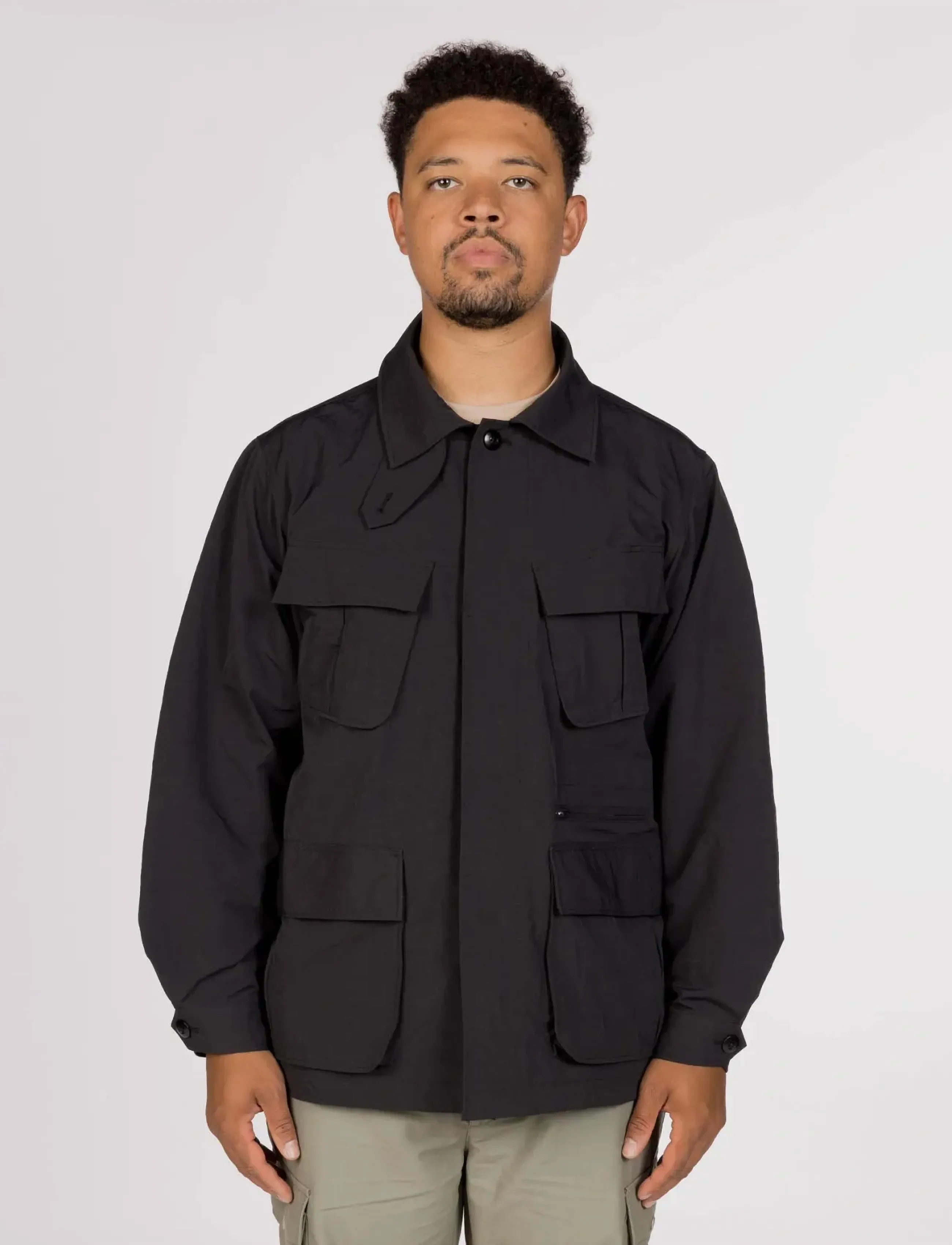 SNOW PEAK Nylon Washer Jacket, XL, Black, Sport Jackets > Sport Casual Jackets, Herre