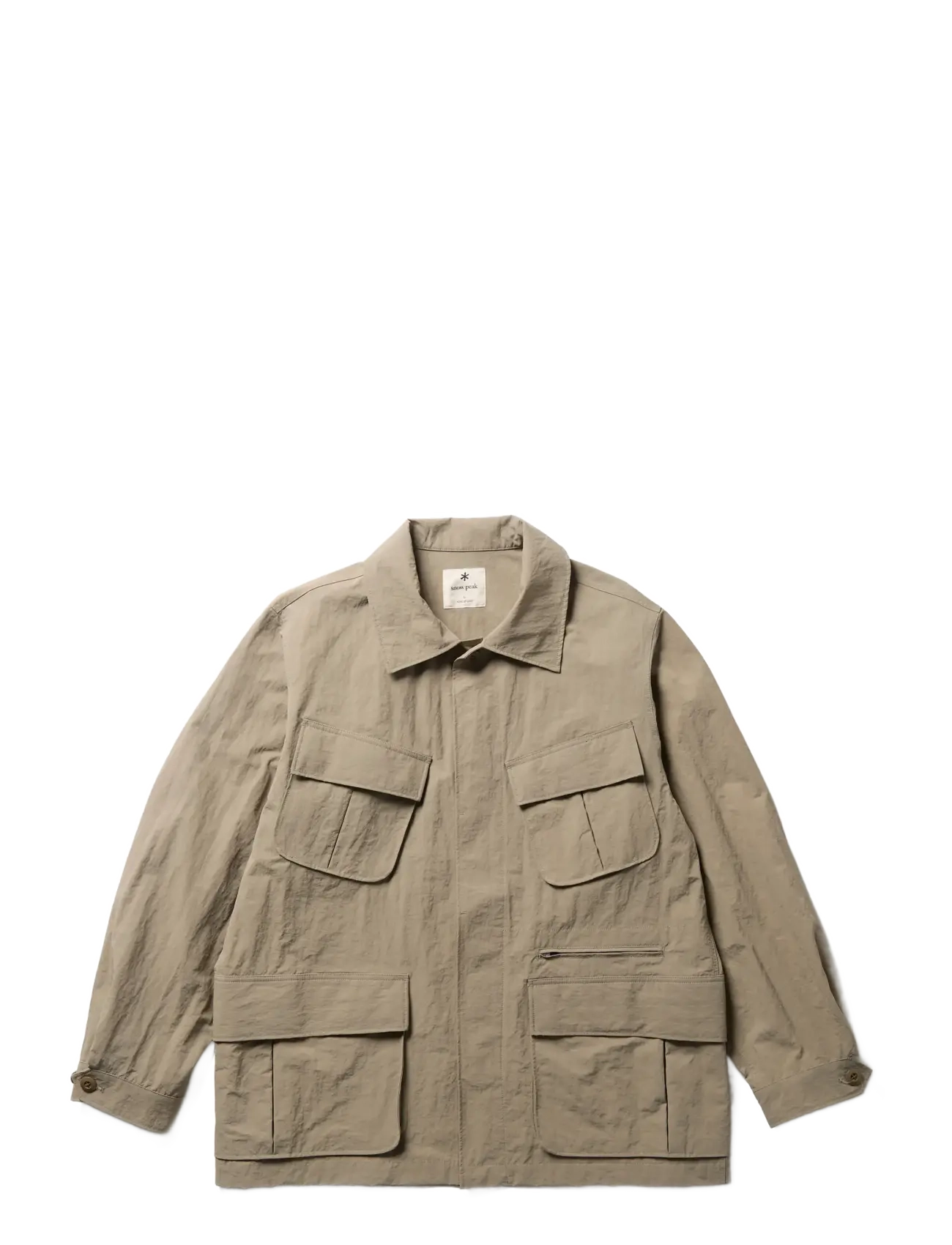 SNOW PEAK Nylon Washer Jacke Beige - XL - Herren
