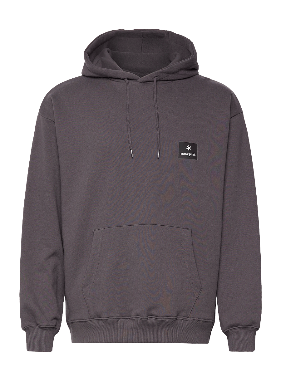SNOW PEAK - NSD Square Logo Hoodie - overdele - charcoal - 0