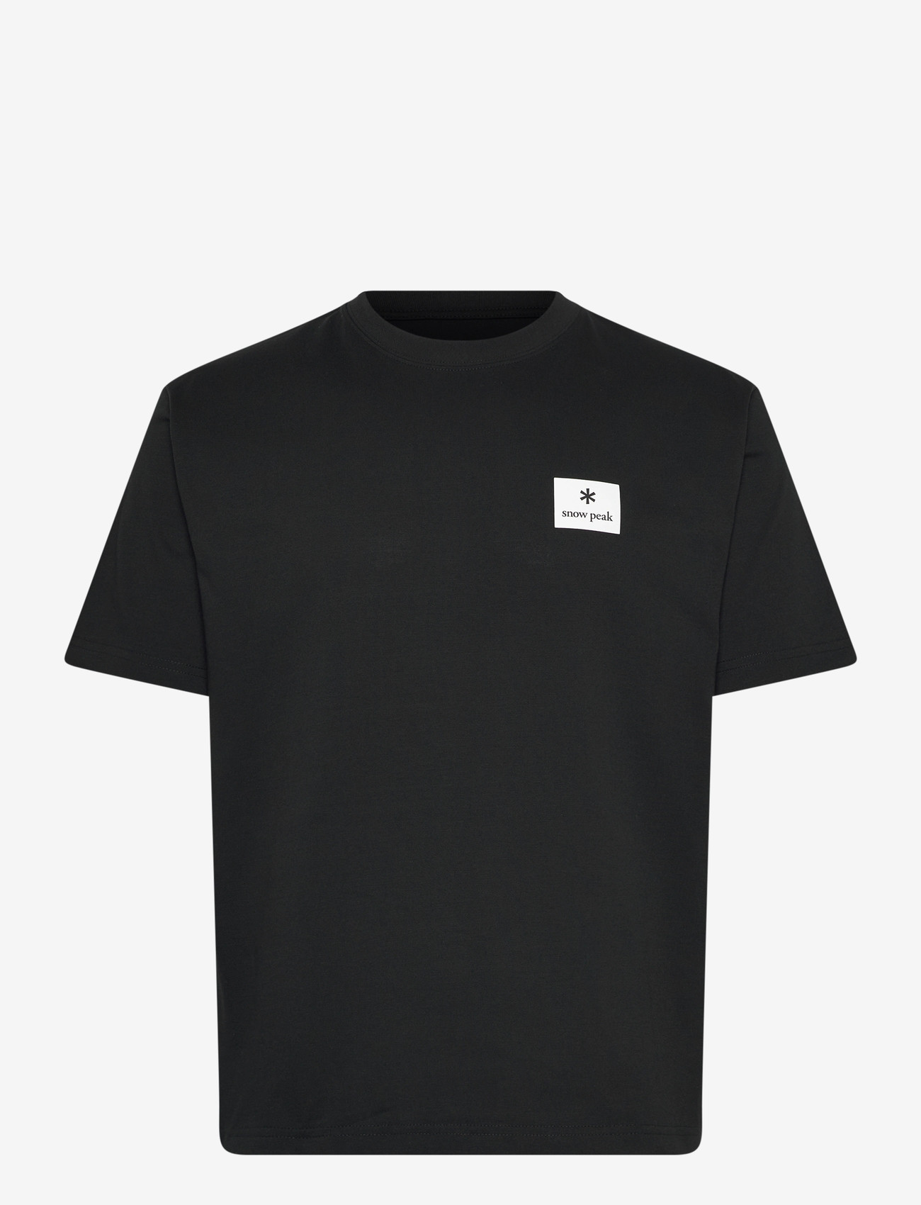 SNOW PEAK - NSD Square Logo T-Shirt - t-shirts - black - 0