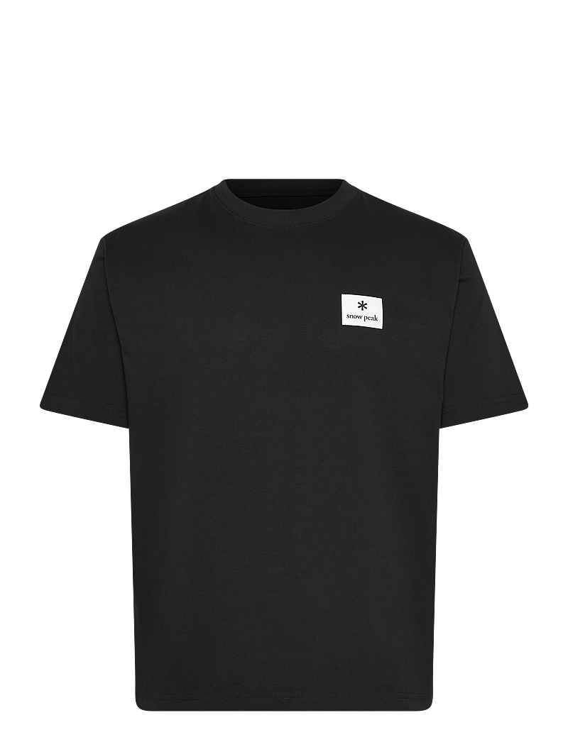 SNOW PEAK - NSD Square Logo T-Shirt - t-shirts - black - 0