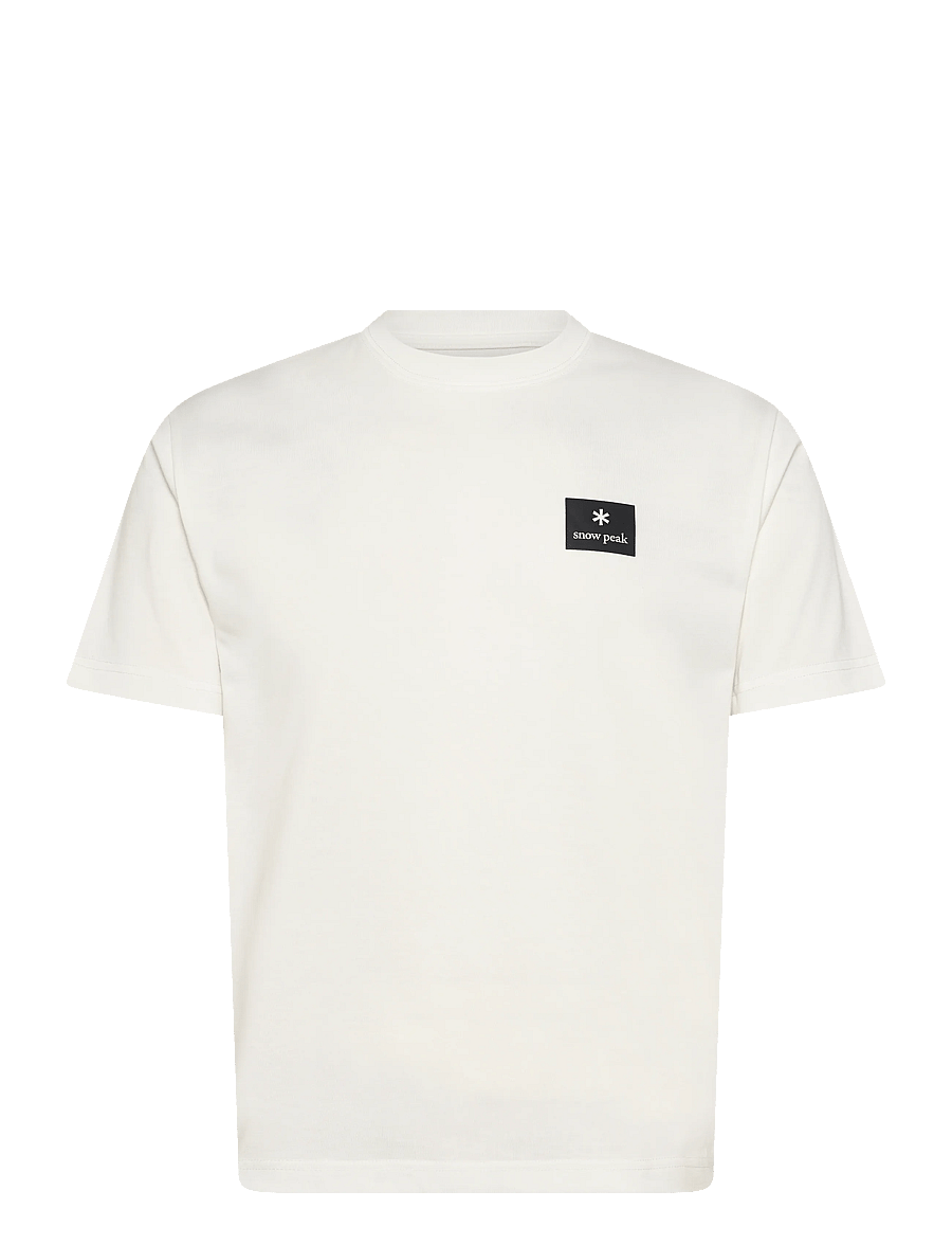 SNOW PEAK - NSD Square Logo T-Shirt - topper & t-skjorter - off white - 0
