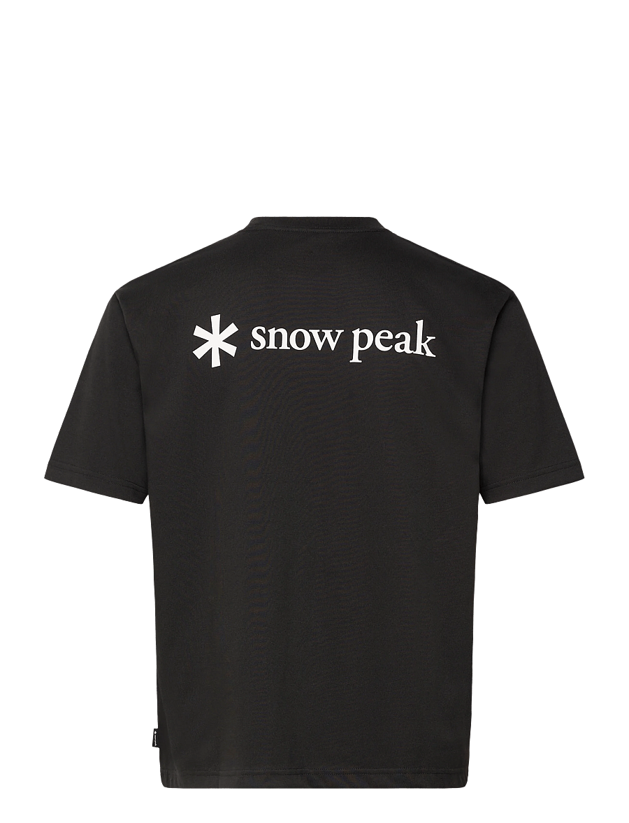 SNOW PEAK - NSD Back Printed Logo T-Shirt - alussärgid ja t-särgid - black - 1
