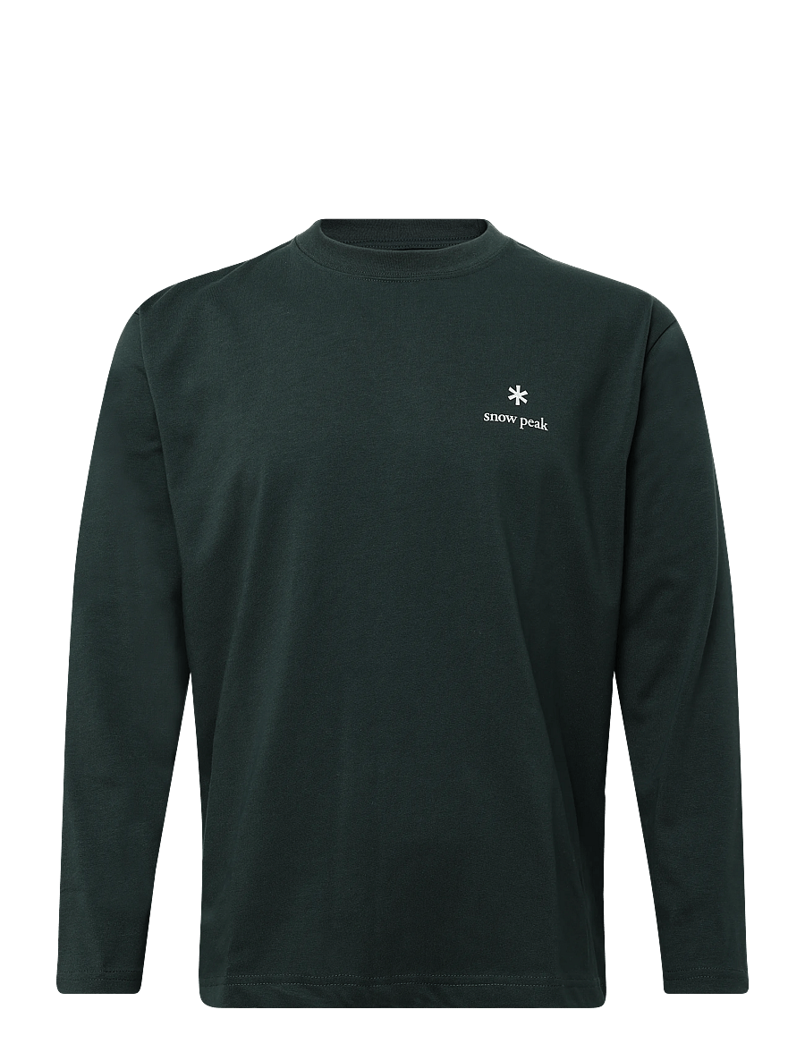 SNOW PEAK - NSD Logo L/S T-Shirt - longsleeved tops - dark green - 1