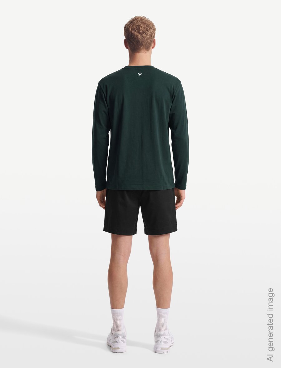 SNOW PEAK - NSD Logo L/S T-Shirt - longsleeved tops - dark green - 4