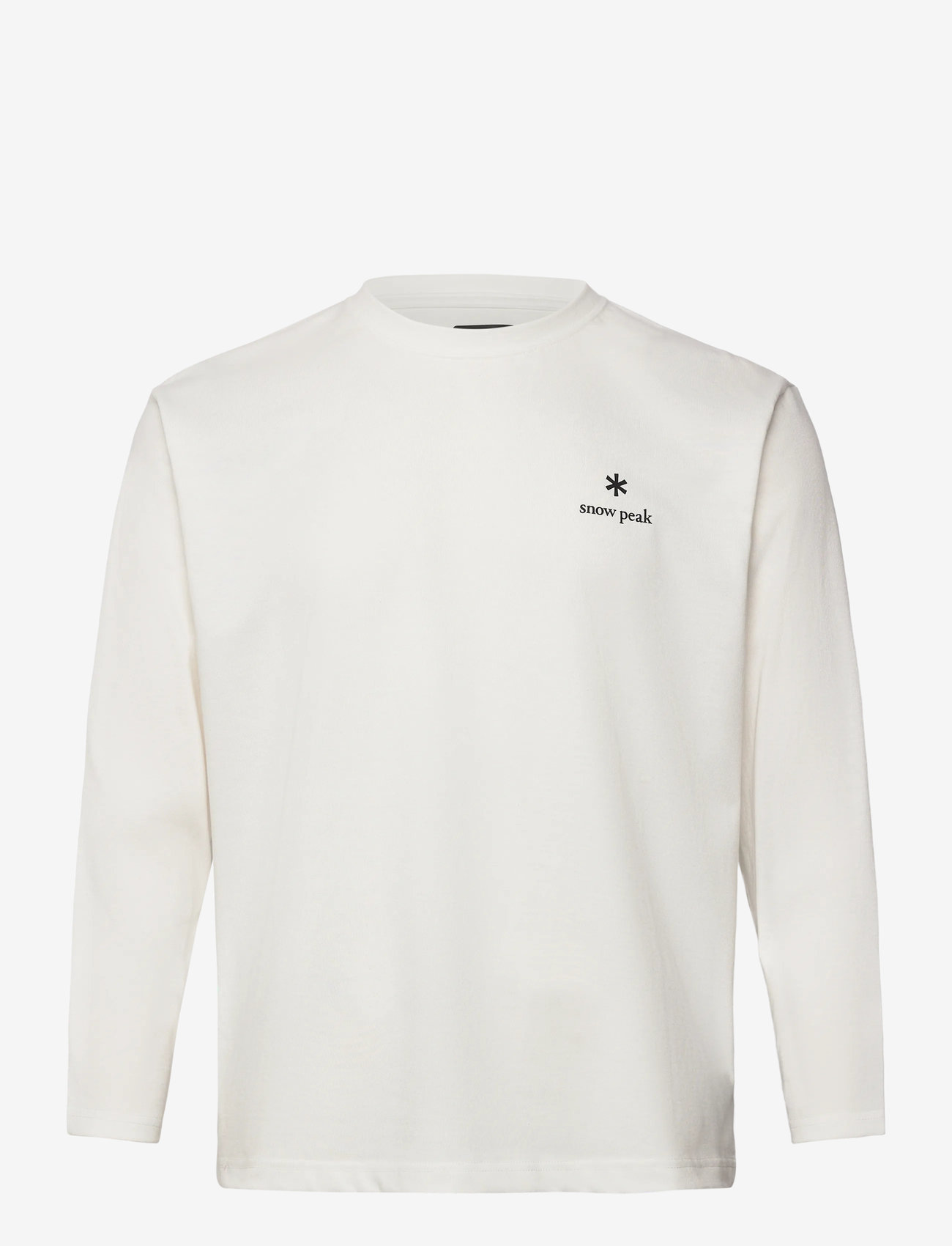SNOW PEAK - NSD Logo L/S T-Shirt - toppe & t-shirts - off white - 0