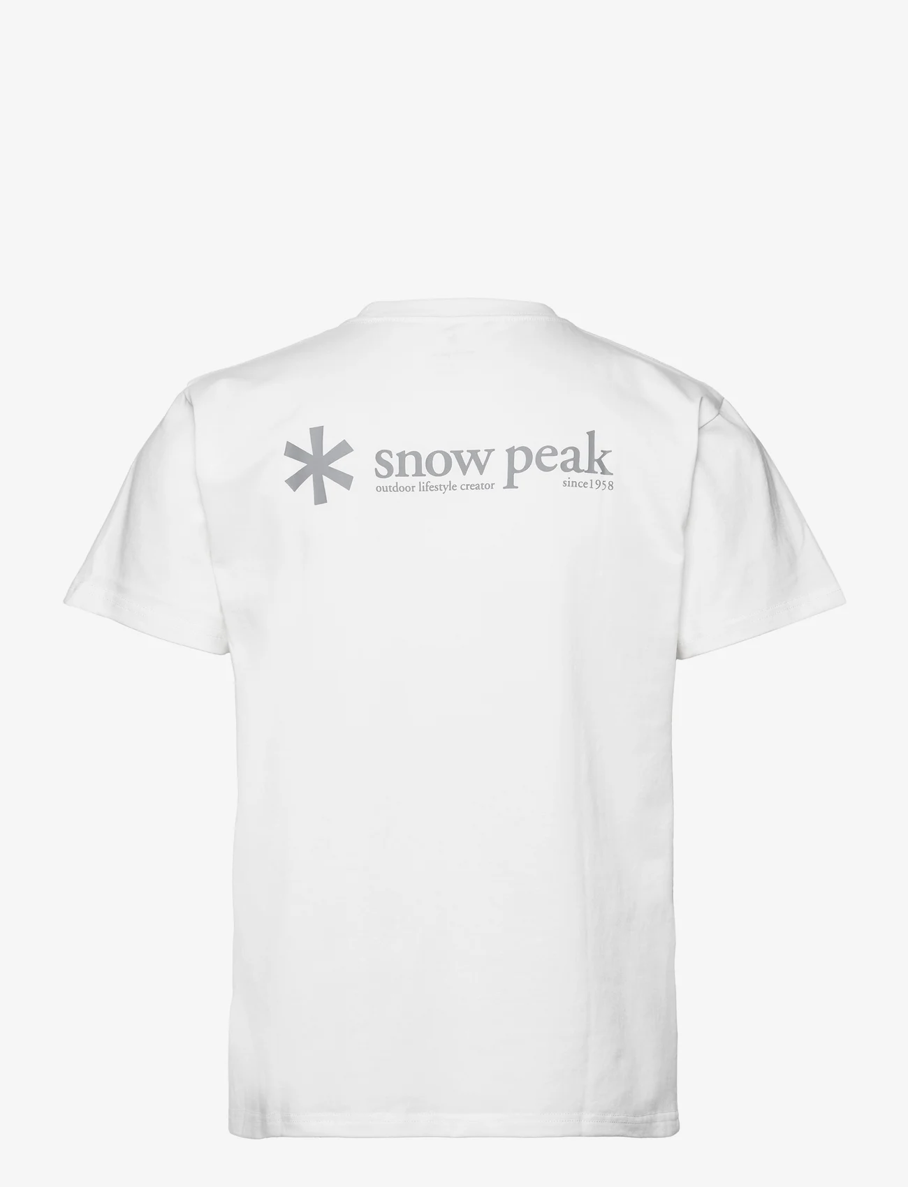 SNOW PEAK - SNOW PEAK LOGO T SHIRT - lühikeste varrukatega t-särgid - white - 1