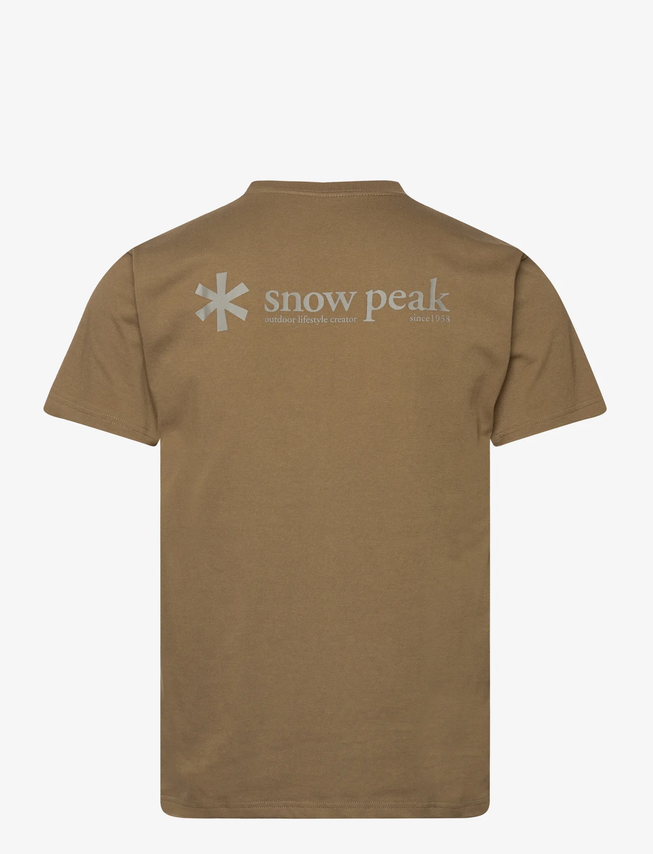 SNOW PEAK - SNOW PEAK LOGO T SHIRT - marškinėliai trumpomis rankovėmis - olive - 1