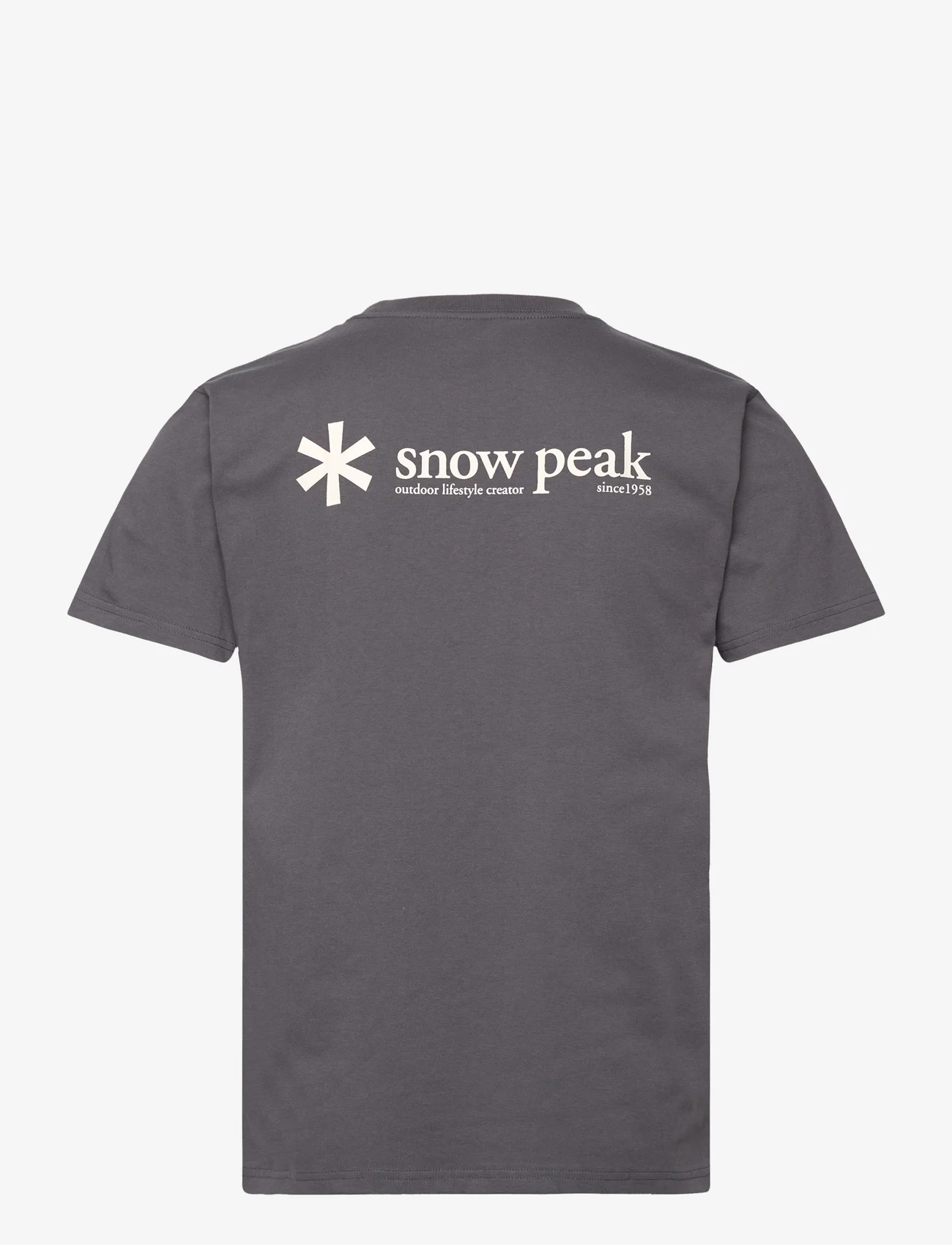 SNOW PEAK - SNOW PEAK LOGO T SHIRT - t-shirts - charcoal - 1
