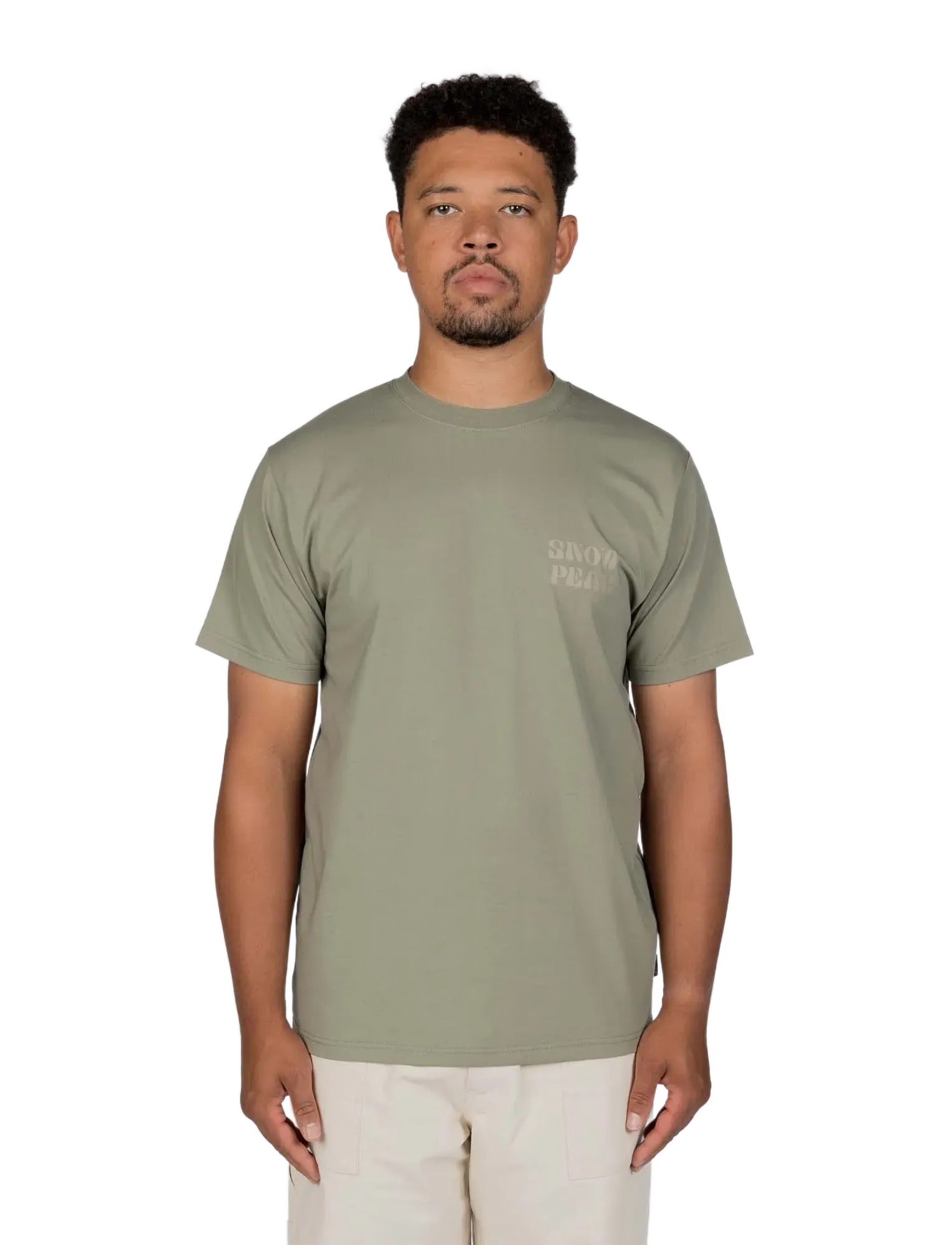 SNOW PEAK Camping Graphic T-Shirt, Mænd, Camping Grafisk T-shirt, Kakigrøn, Str: S