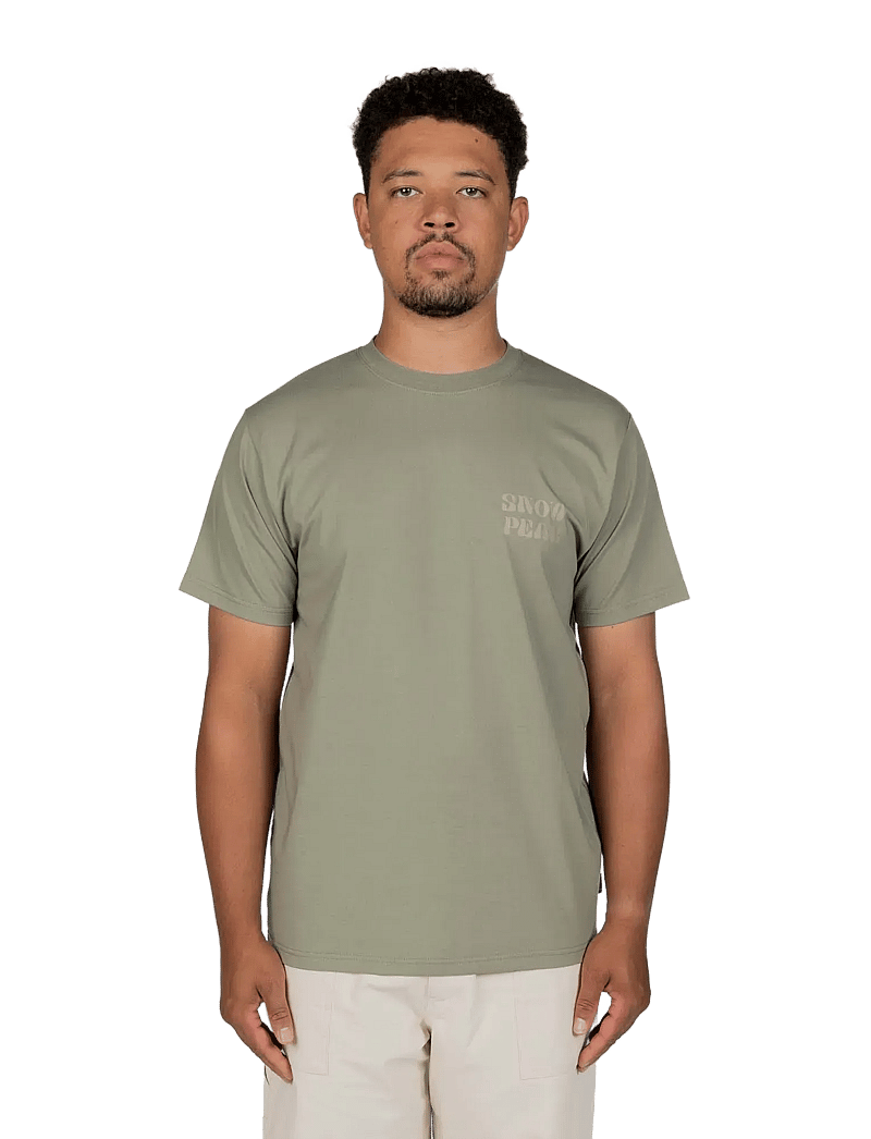 SNOW PEAK - Camping Graphic T-Shirt - oberteile & t-shirts - olive - 0