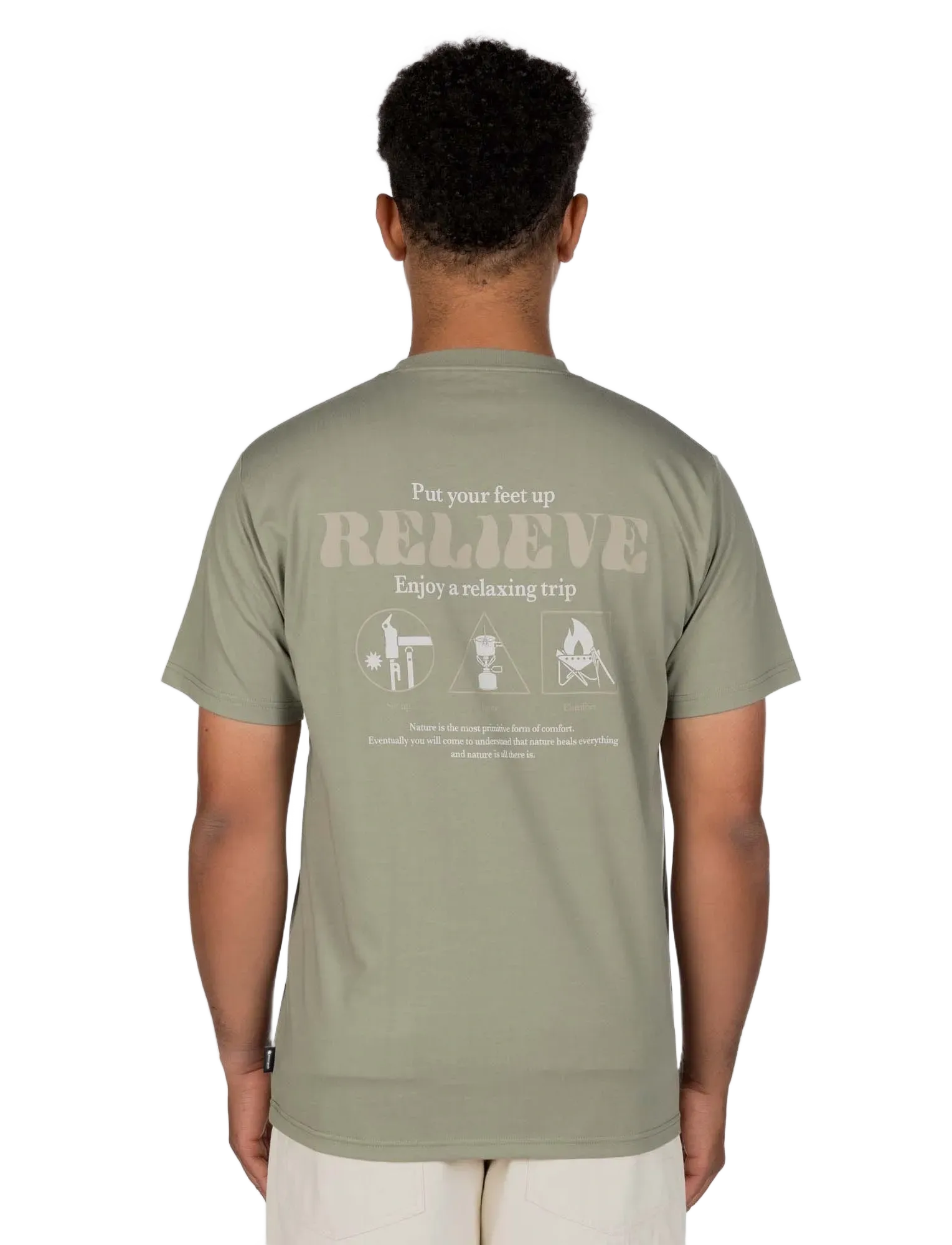 SNOW PEAK - Camping Graphic T-Shirt - t-shirts - olive - 3