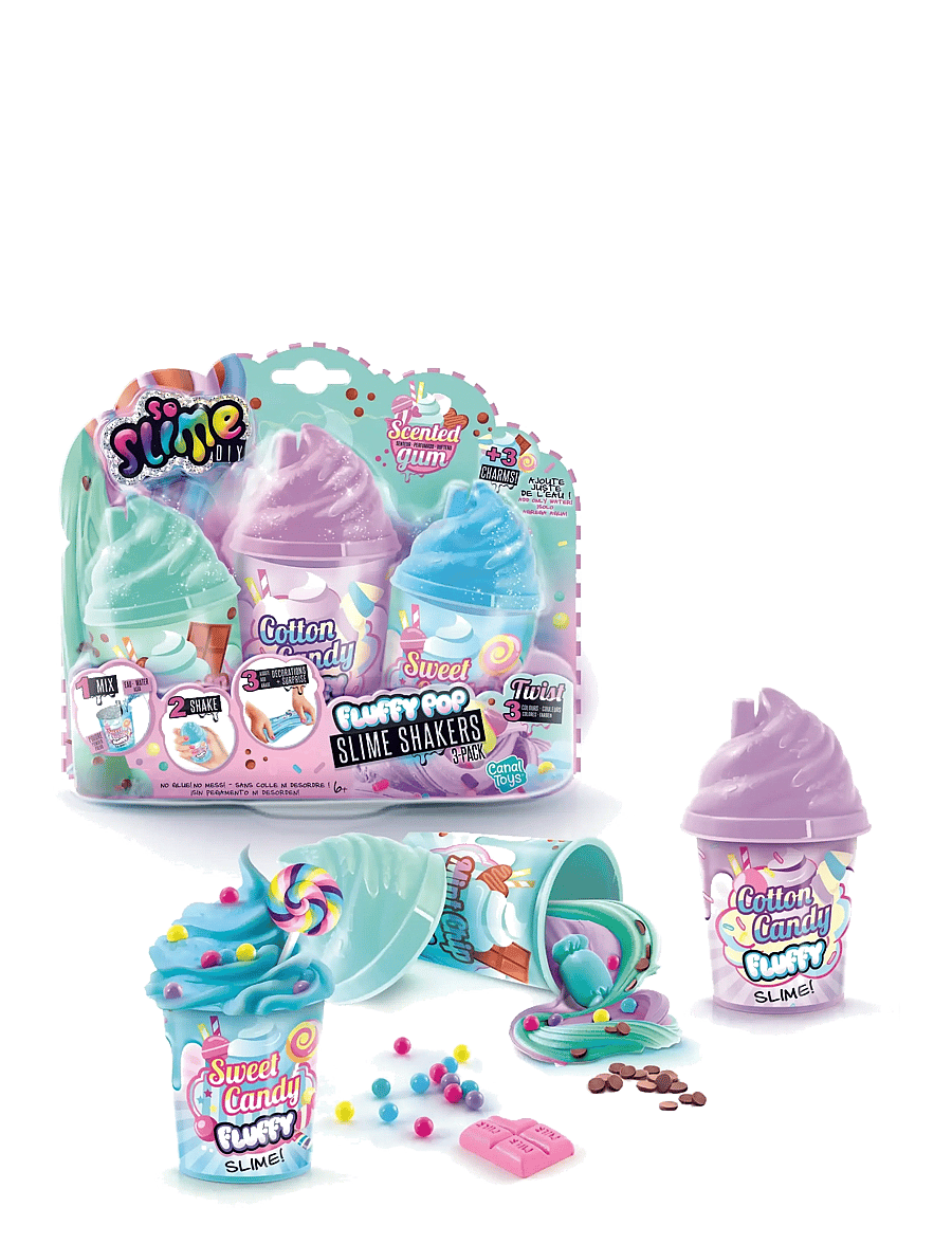 So Slime - SO SLIME Slime Shaker Fluffy 3-Pack - slim - multicolor - 0