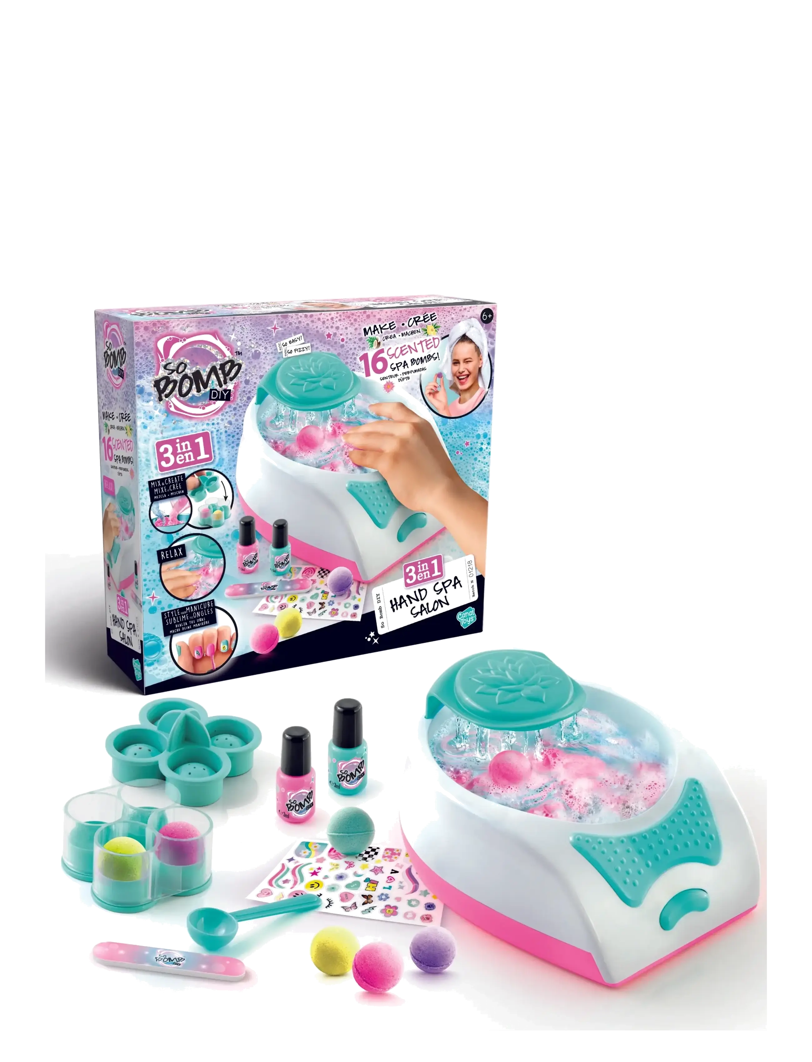 So Slime So Bomb Hand Spa Salon, Børn, Fake Makeup & Assecories, Hvid, Str: ONE SIZE