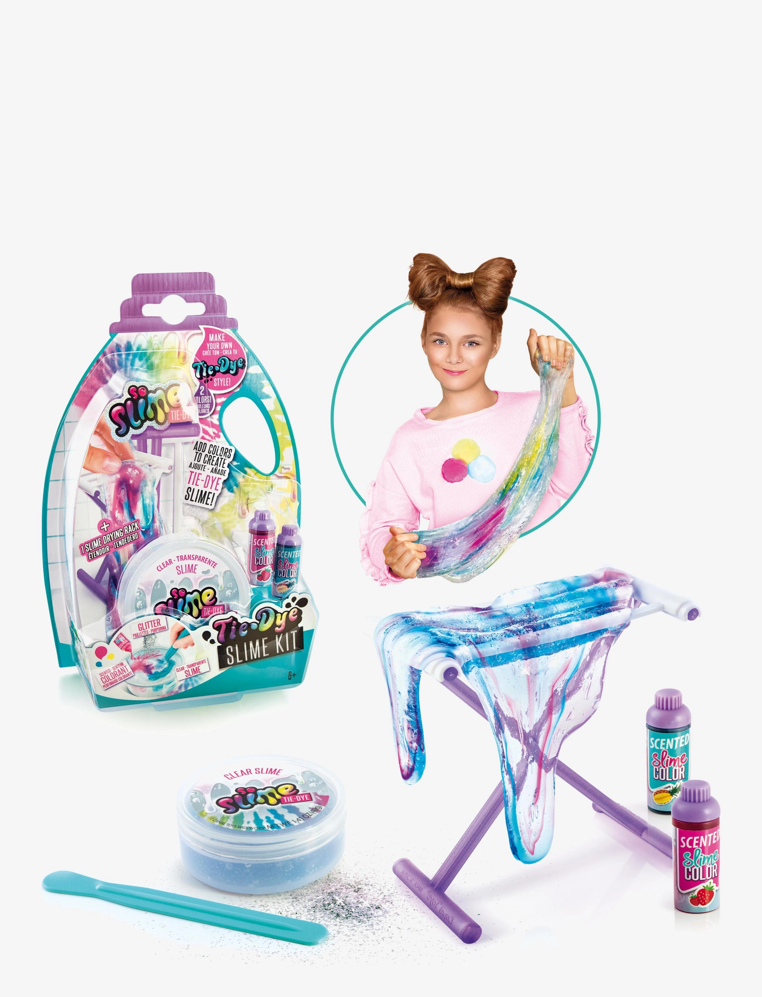 So Slime Tie Dye 1-Pack, 3 Asst, One Size, Multi/patterned, Håndværk > Slime, Børn