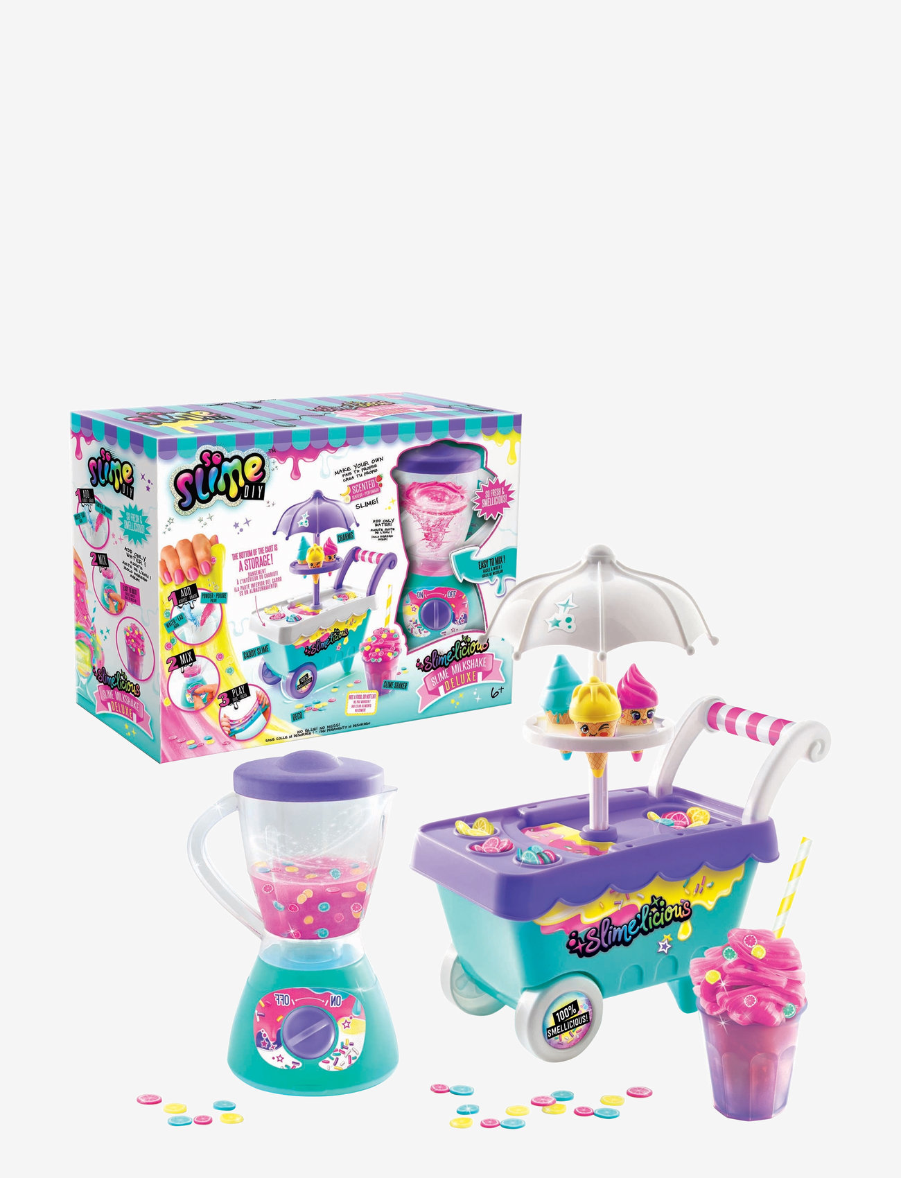 So Slime - SO SLIME Slimelicious Milkshake Deluxe DIY - slime - multicolor - 0