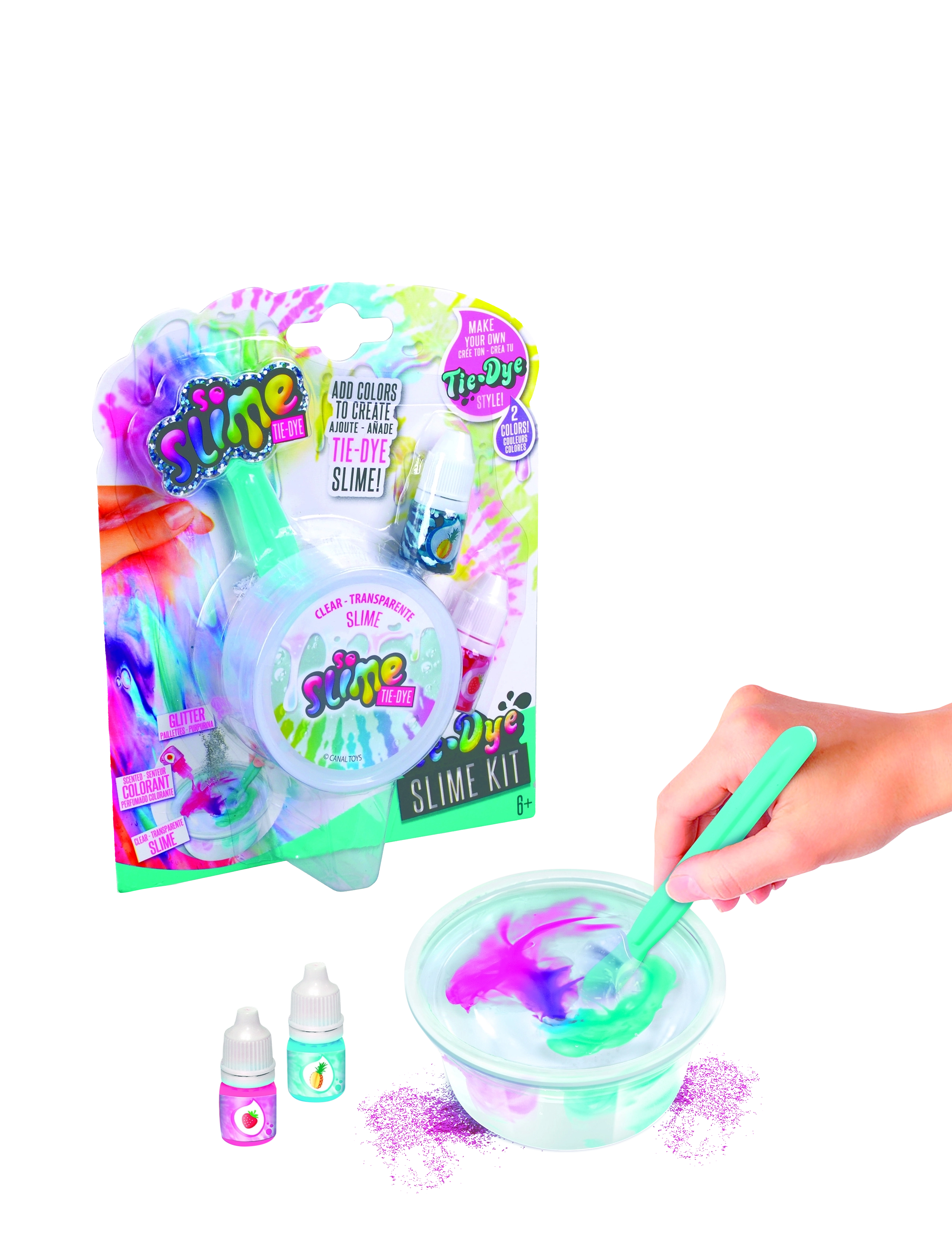 So Slime Tie Dye Blister Pack, 3 Asst, One Size, Multi/patterned, Håndværk > Slime, Børn