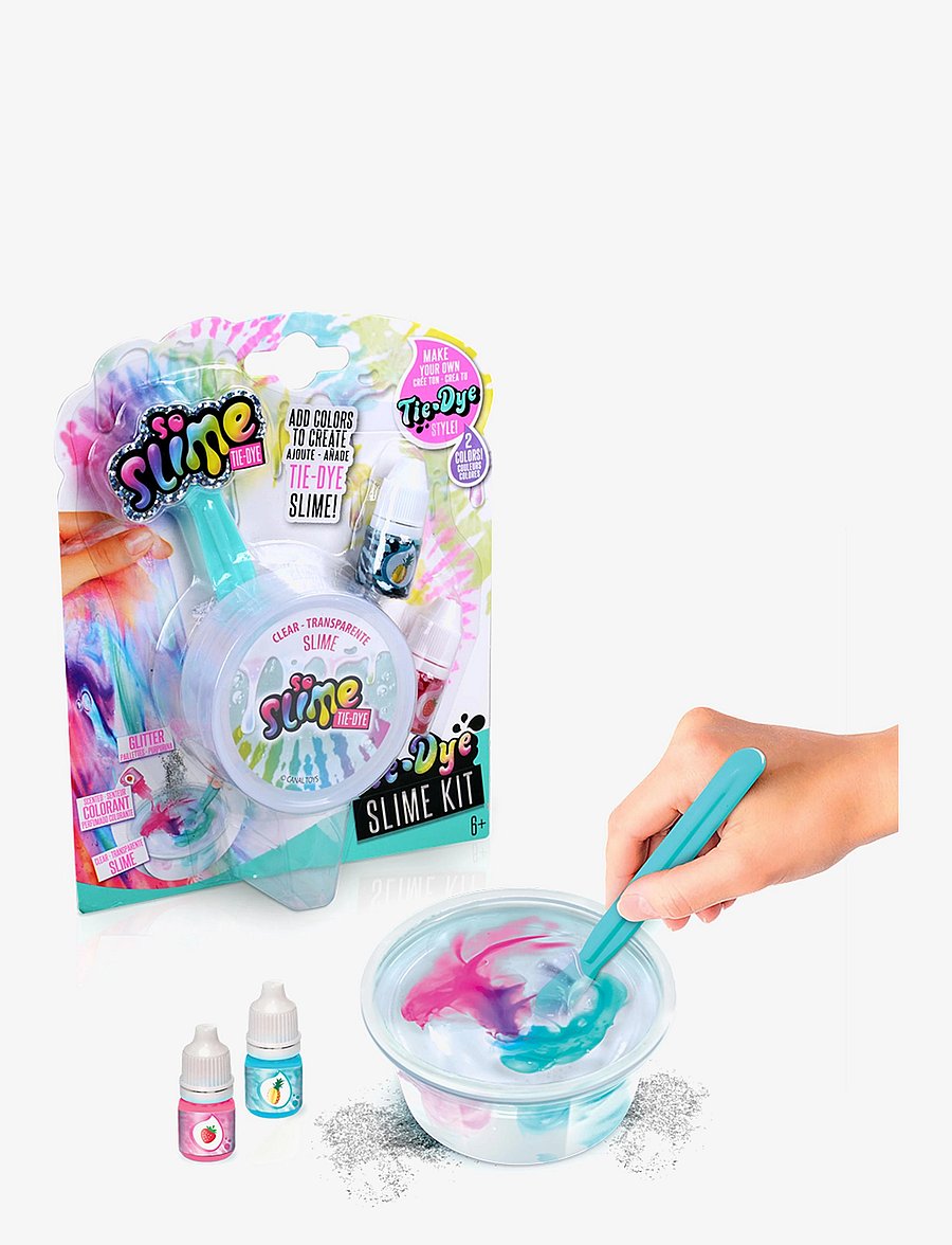 So Slime - Tie Dye Blister Pack, 3 asst - slime - multi coloured - 4