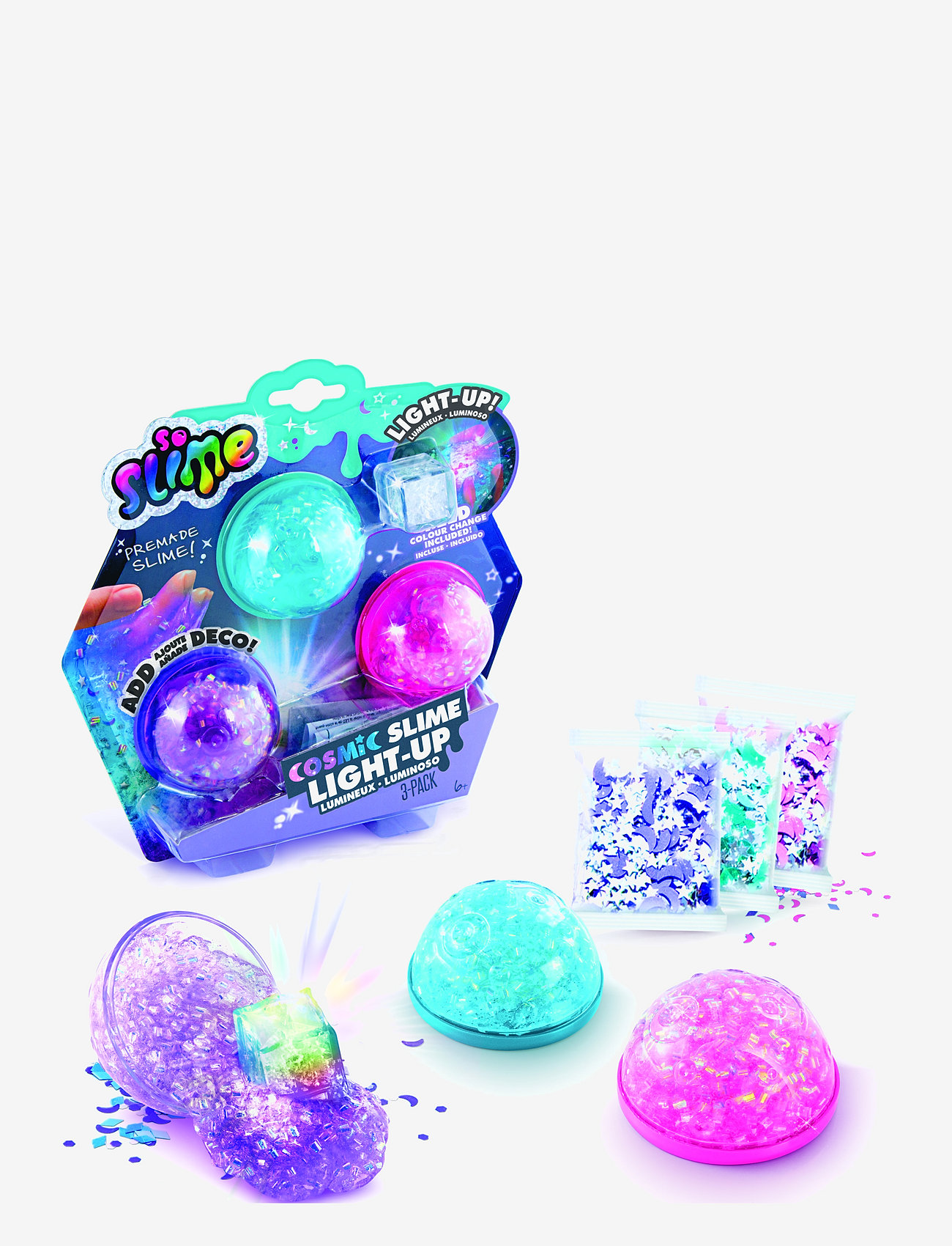 So Slime - SO SLIME Light Up Cosmic Crunch 3 Pack - multi coloured - 0