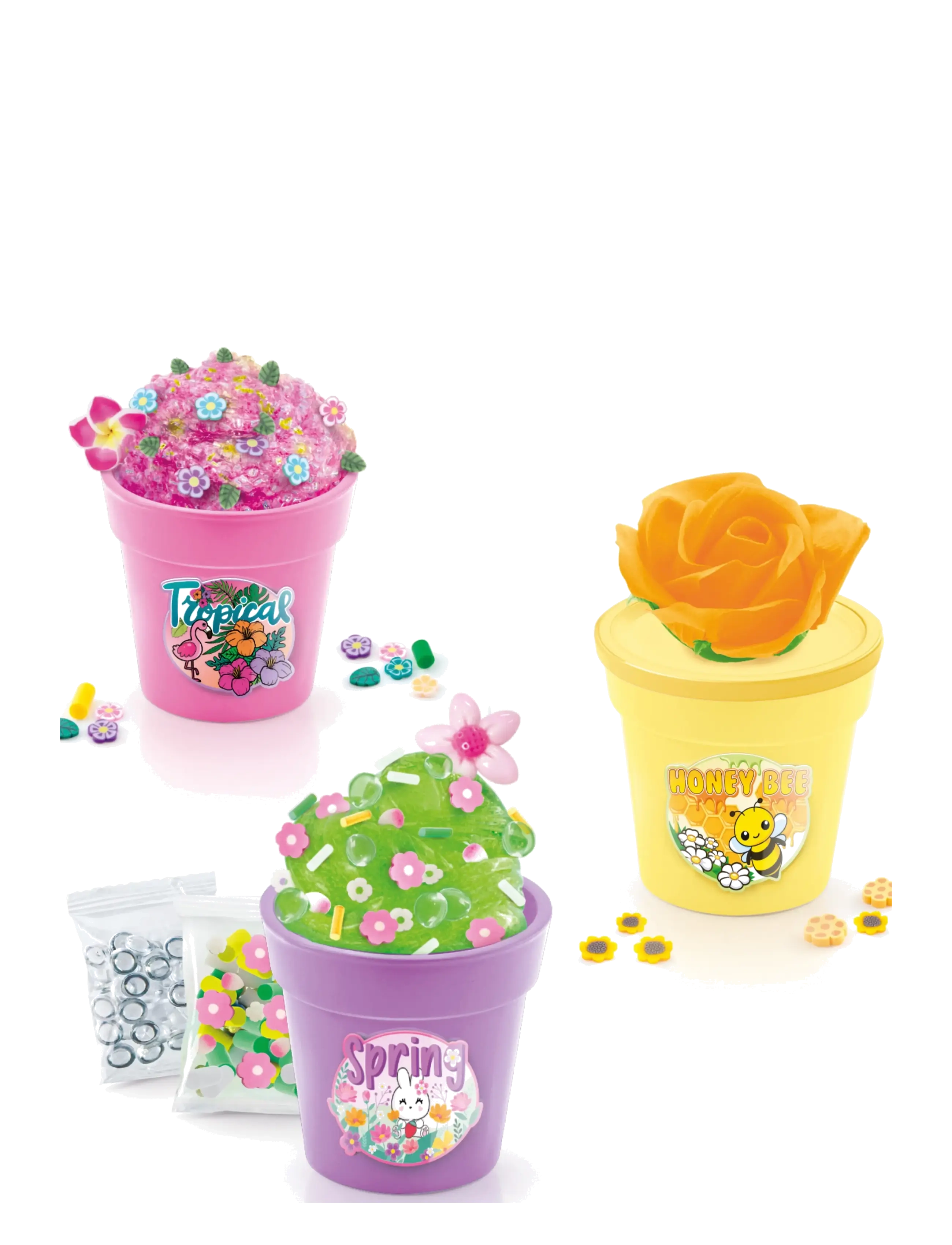 So Slime Slime Flower 3 Pack, Slime, Multi/mønstret, Str: ONE SIZE