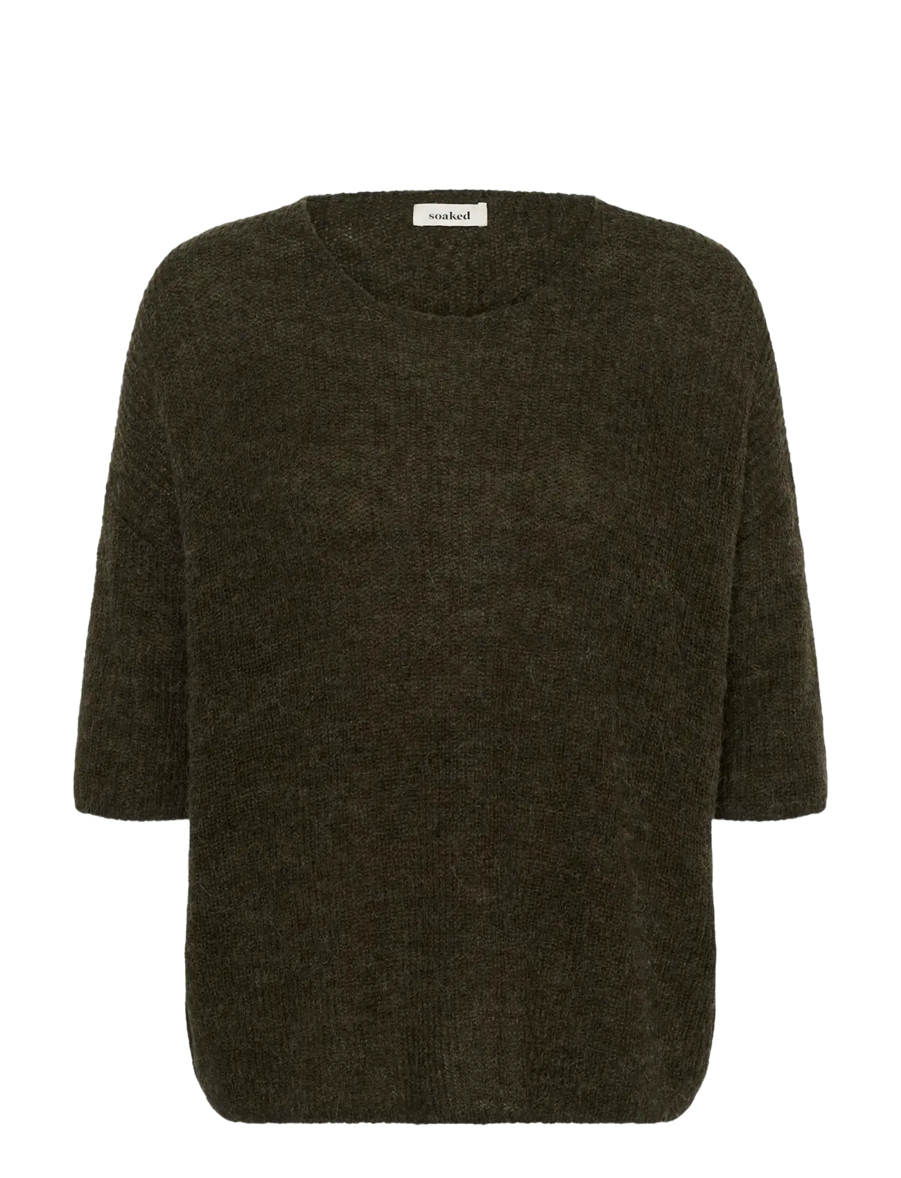 Soaked Sltuesday Jumper, S, Knitwear, Khakigrün - Jumpers, Frauen