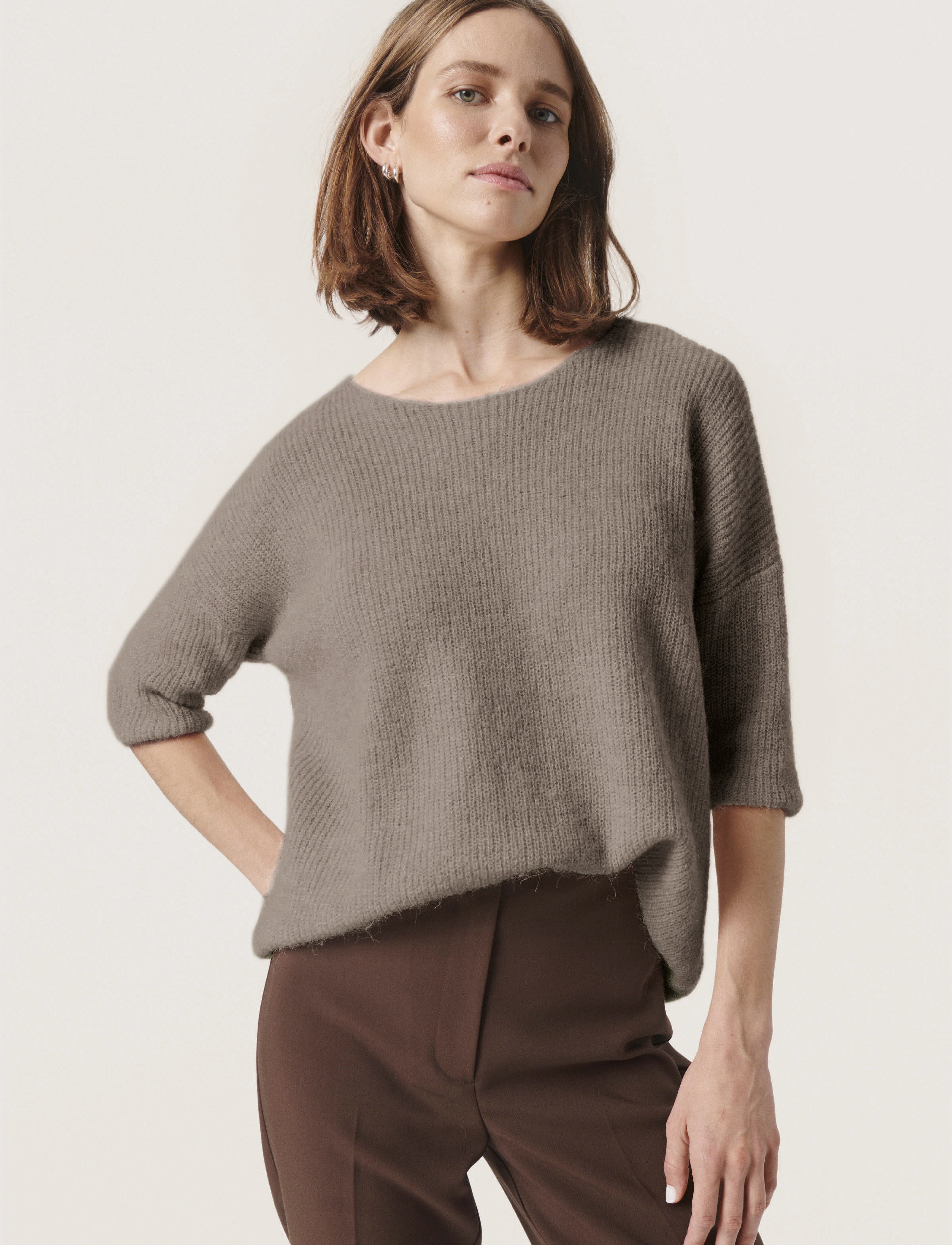 Soaked Sltuesday Jumper, XXL, Knitwear, Braun - Jumpers, Frauen