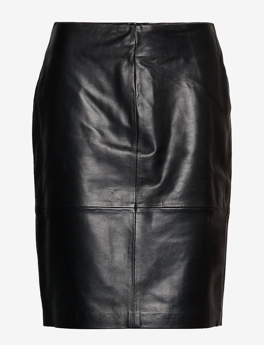 Soaked - SLFolly Skirt - lederröcke - black - 1