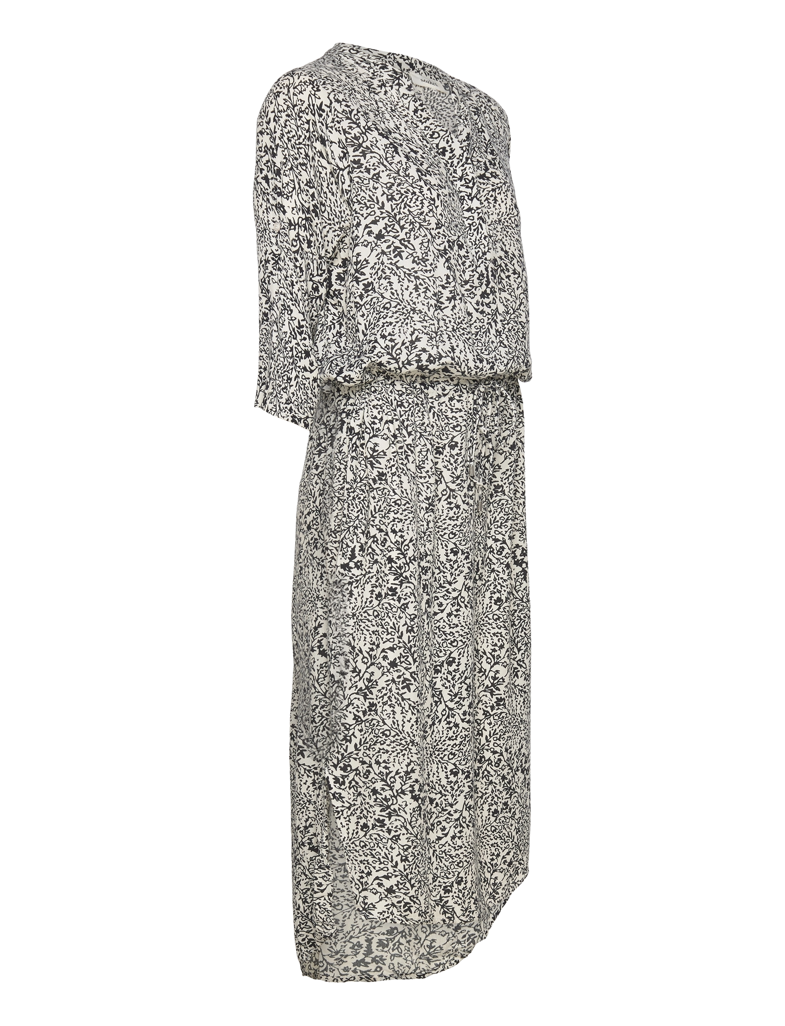 Soaked - SLZaya Dress - sommerkjoler - black and white ditsy print - 2