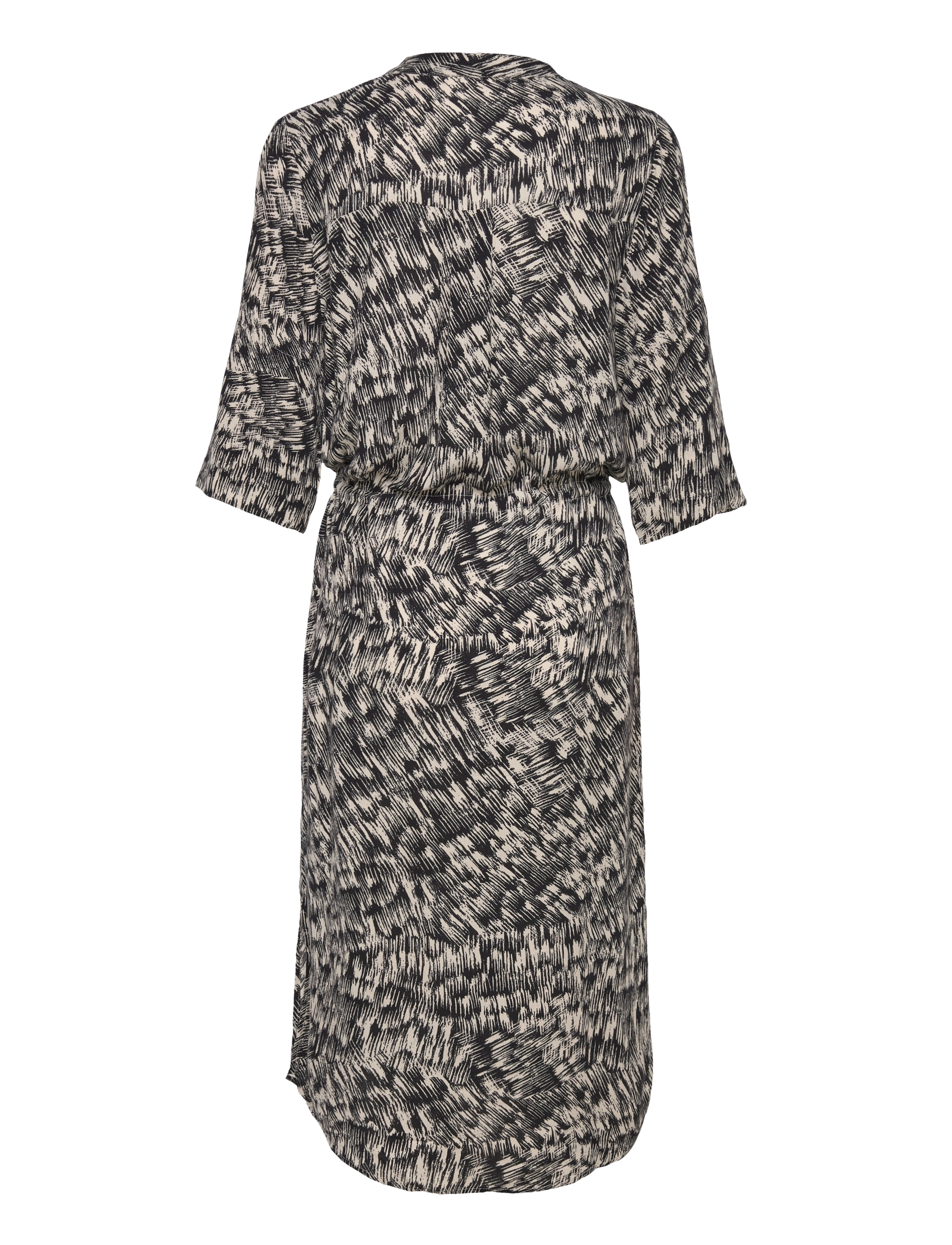 Soaked - SLZaya Dress - sommerkjoler - black stroke print - 2