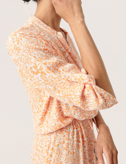 Soaked in Luxury - SLZaya Dress - shirt dresses - tangerine ditsy print - 6