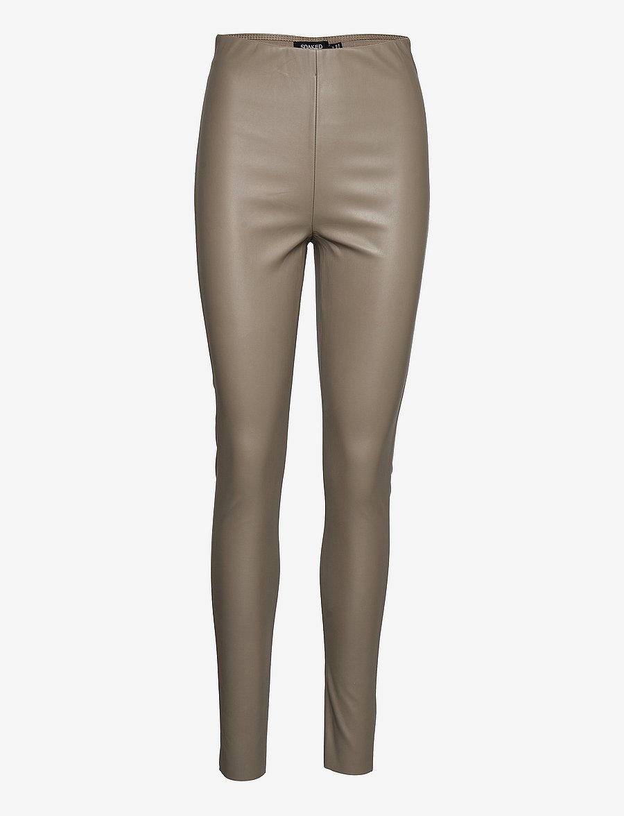 Soaked - SLKaylee PU Leggings - nahkpüksid - brindle - 0
