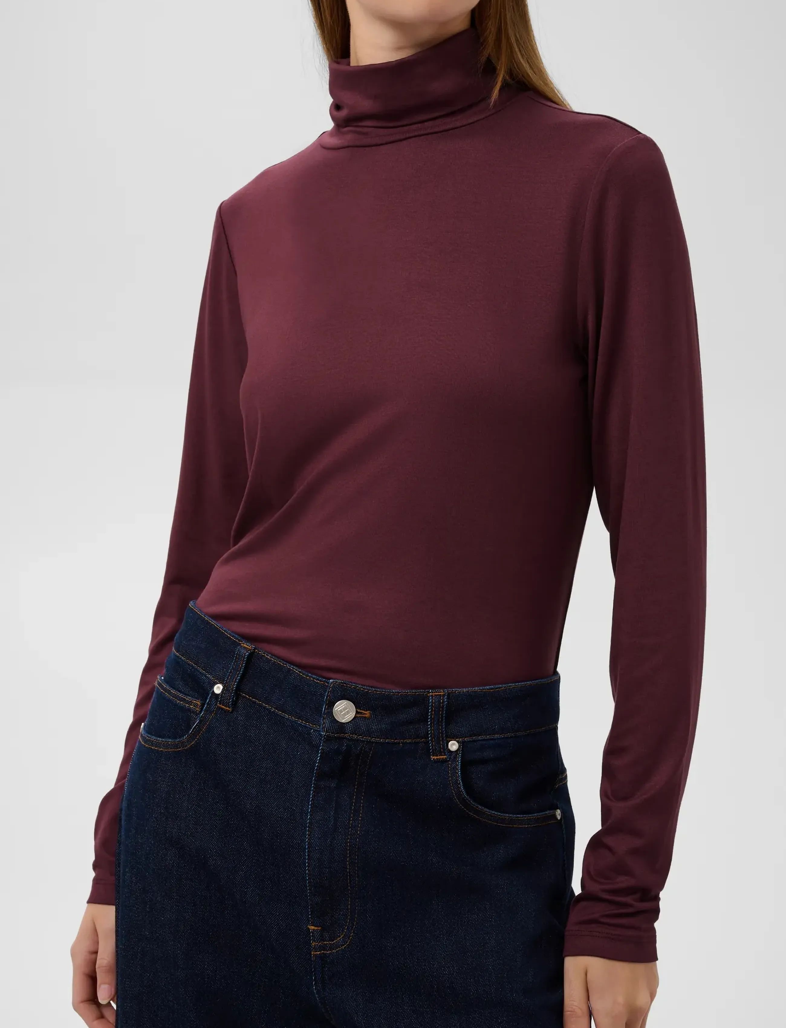 Soaked - SLHanadi Rollneck LS - herbstliche kleidung - fig - 5