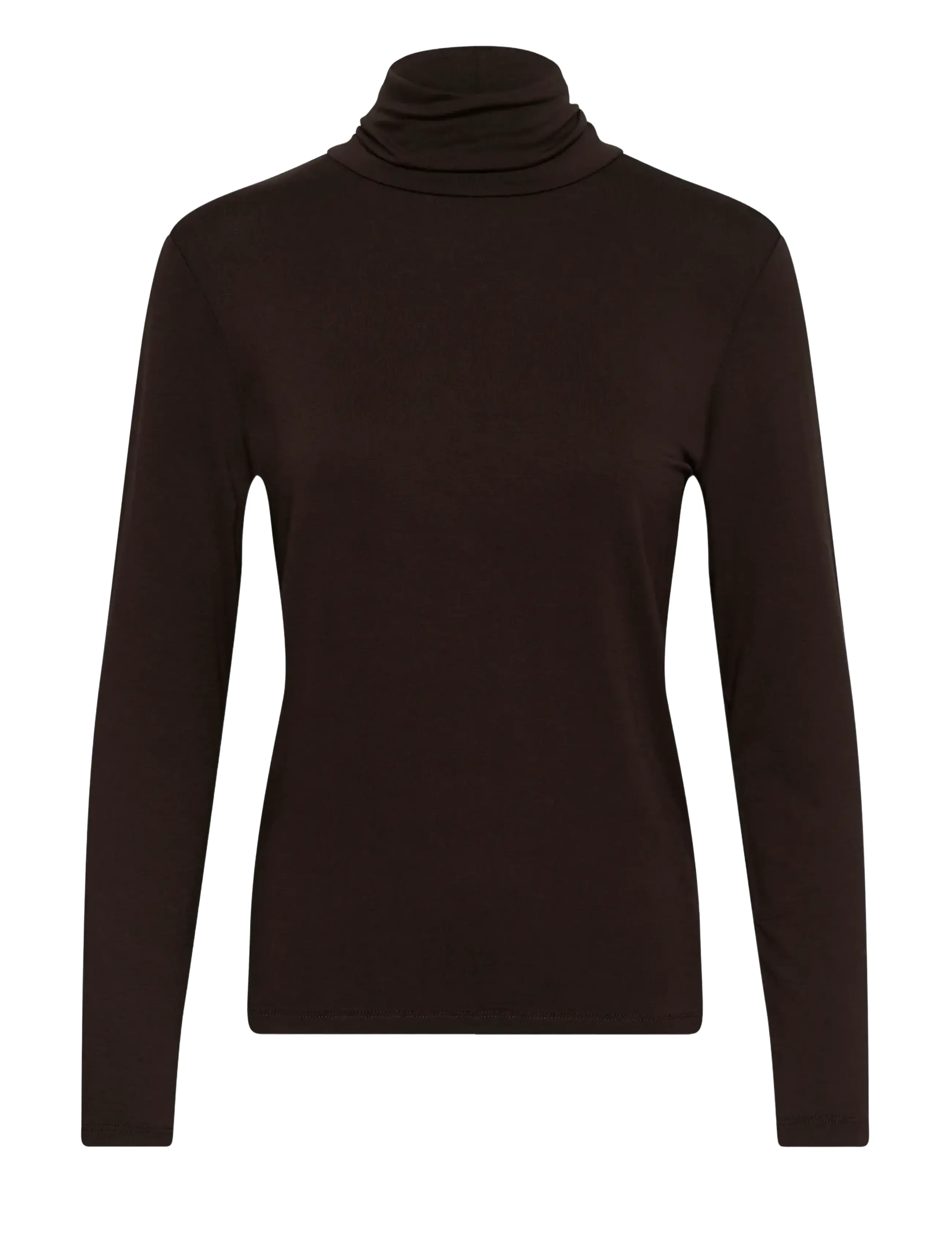 Soaked SLHanadi Rollneck LS - Kläder - MOLE' / brown