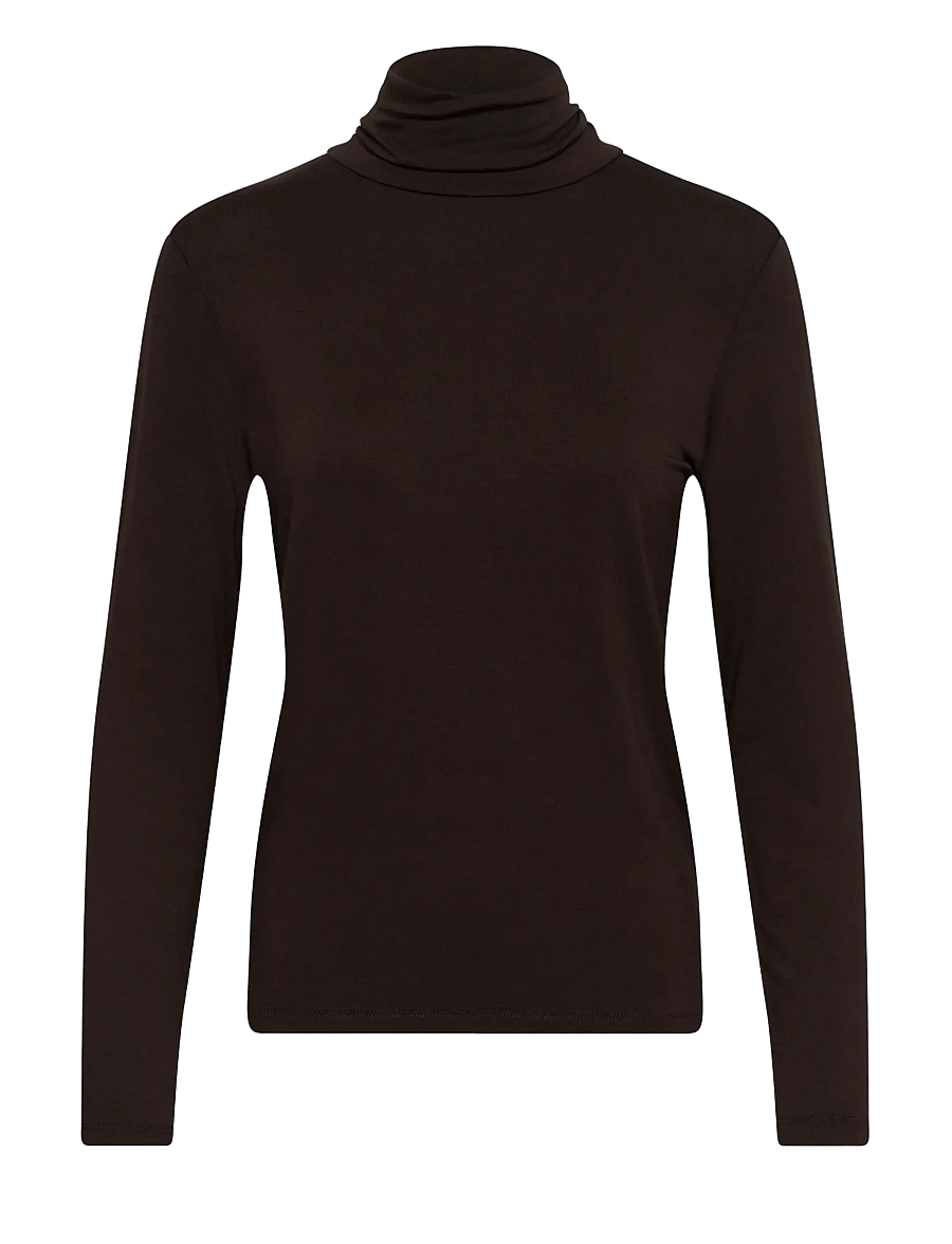 Soaked - SLHanadi Rollneck LS - långärmade toppar - mole' - 1
