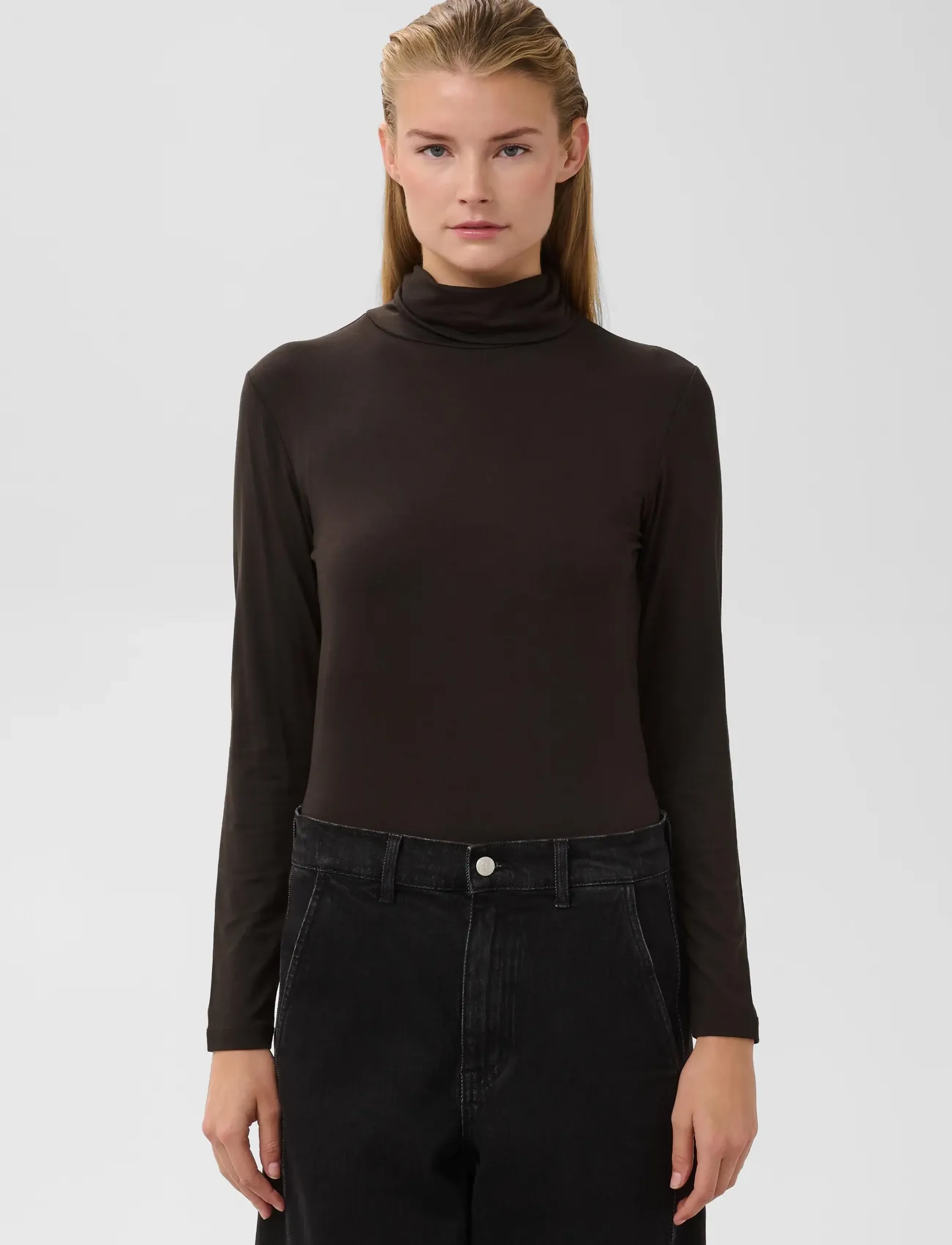 Soaked - SLHanadi Rollneck LS - långärmade toppar - mole' - 0