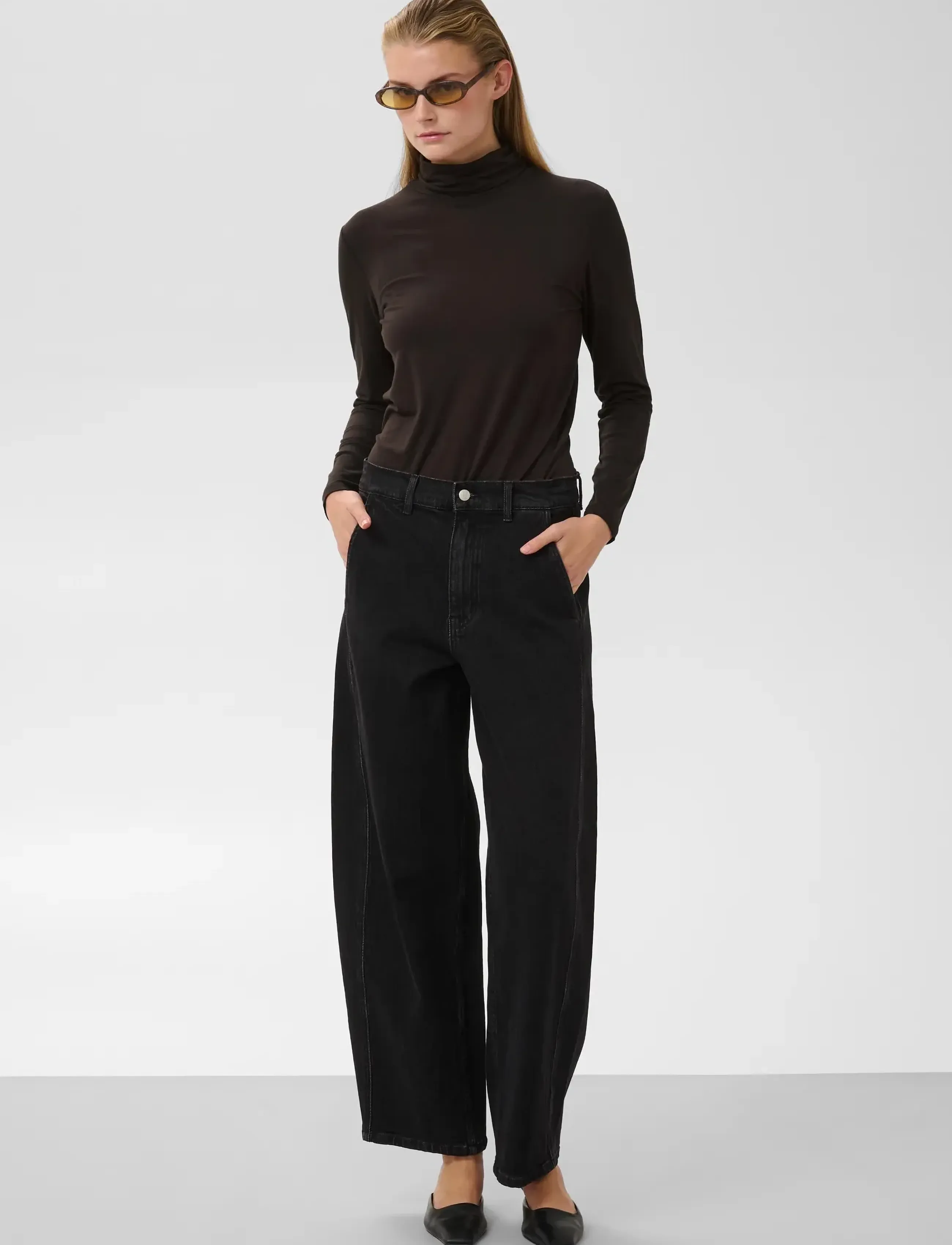 Soaked - SLHanadi Rollneck LS - långärmade toppar - mole' - 3