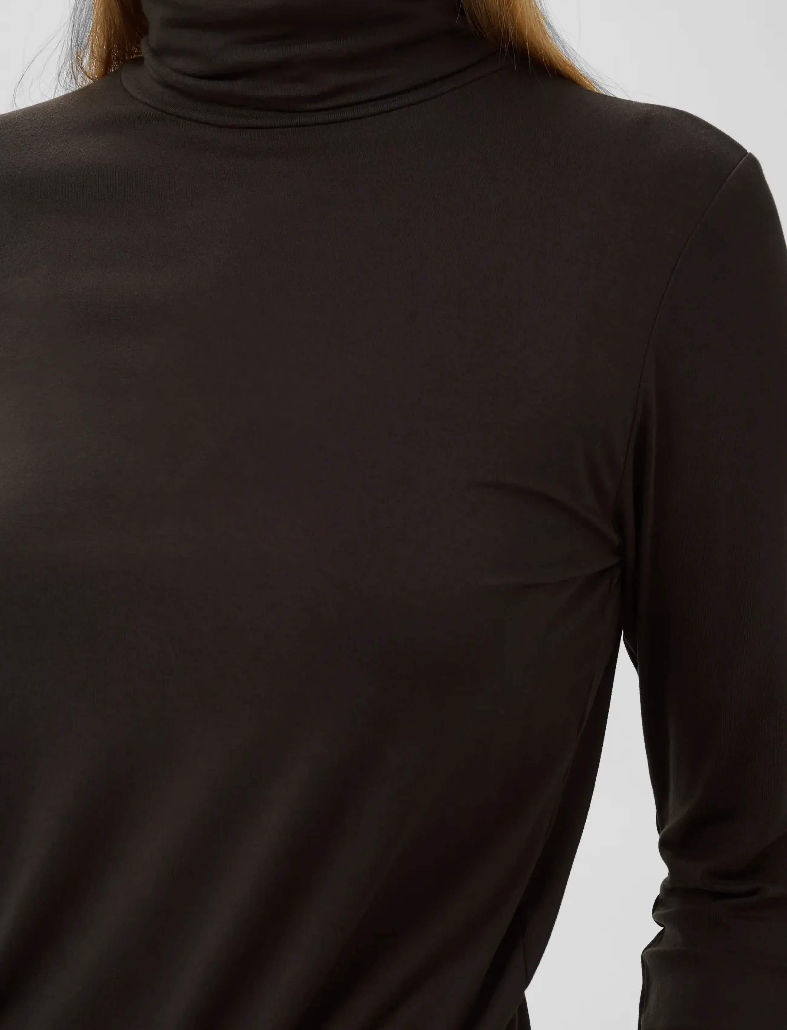 Soaked - SLHanadi Rollneck LS - långärmade toppar - mole' - 5