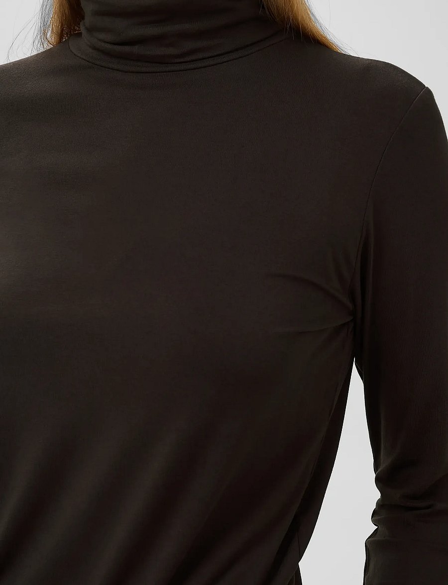 Soaked - SLHanadi Rollneck LS - långärmade toppar - mole' - 5