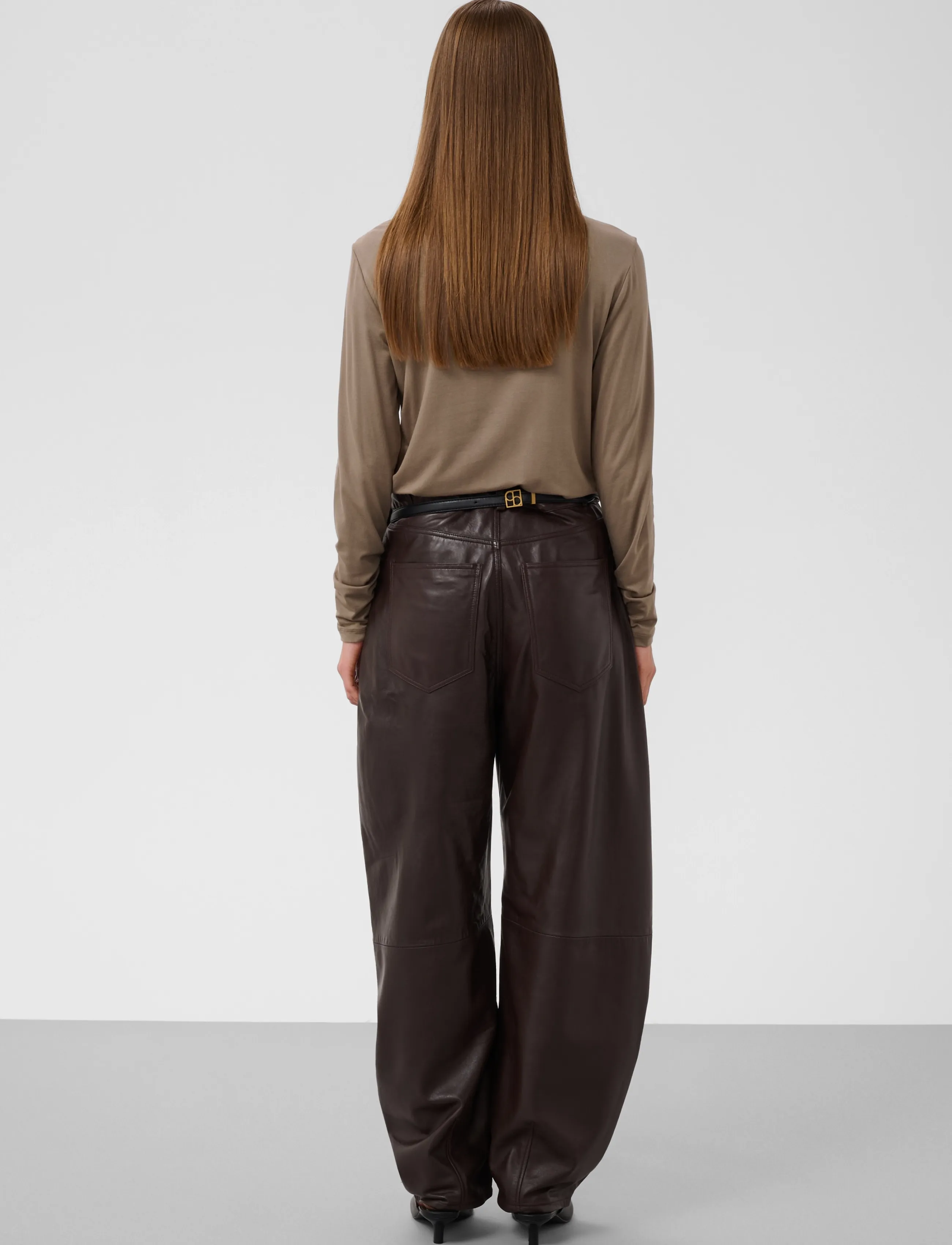 Soaked - SLHanadi Rollneck LS - long-sleeved tops - walnut - 4