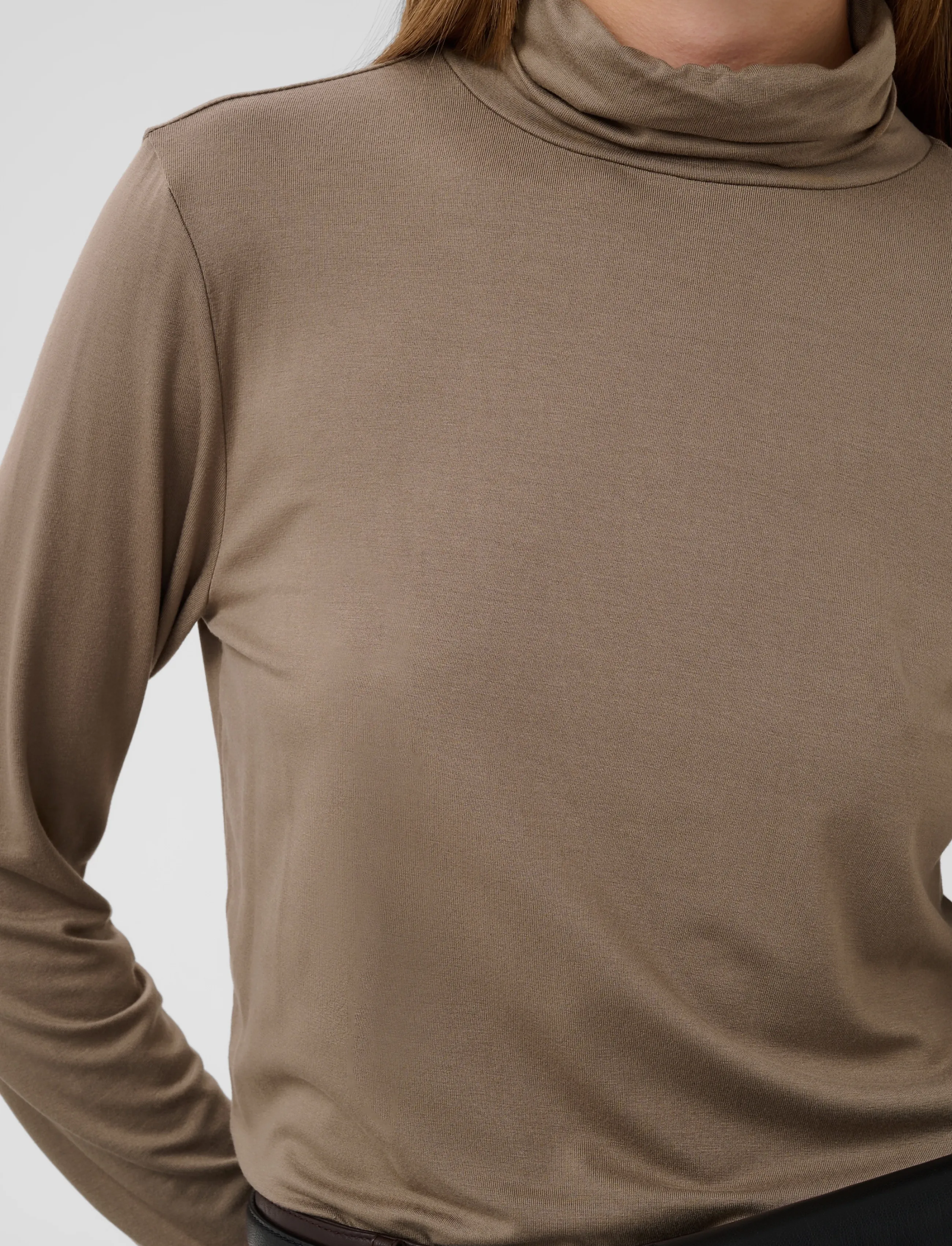 Soaked - SLHanadi Rollneck LS - long-sleeved tops - walnut - 5