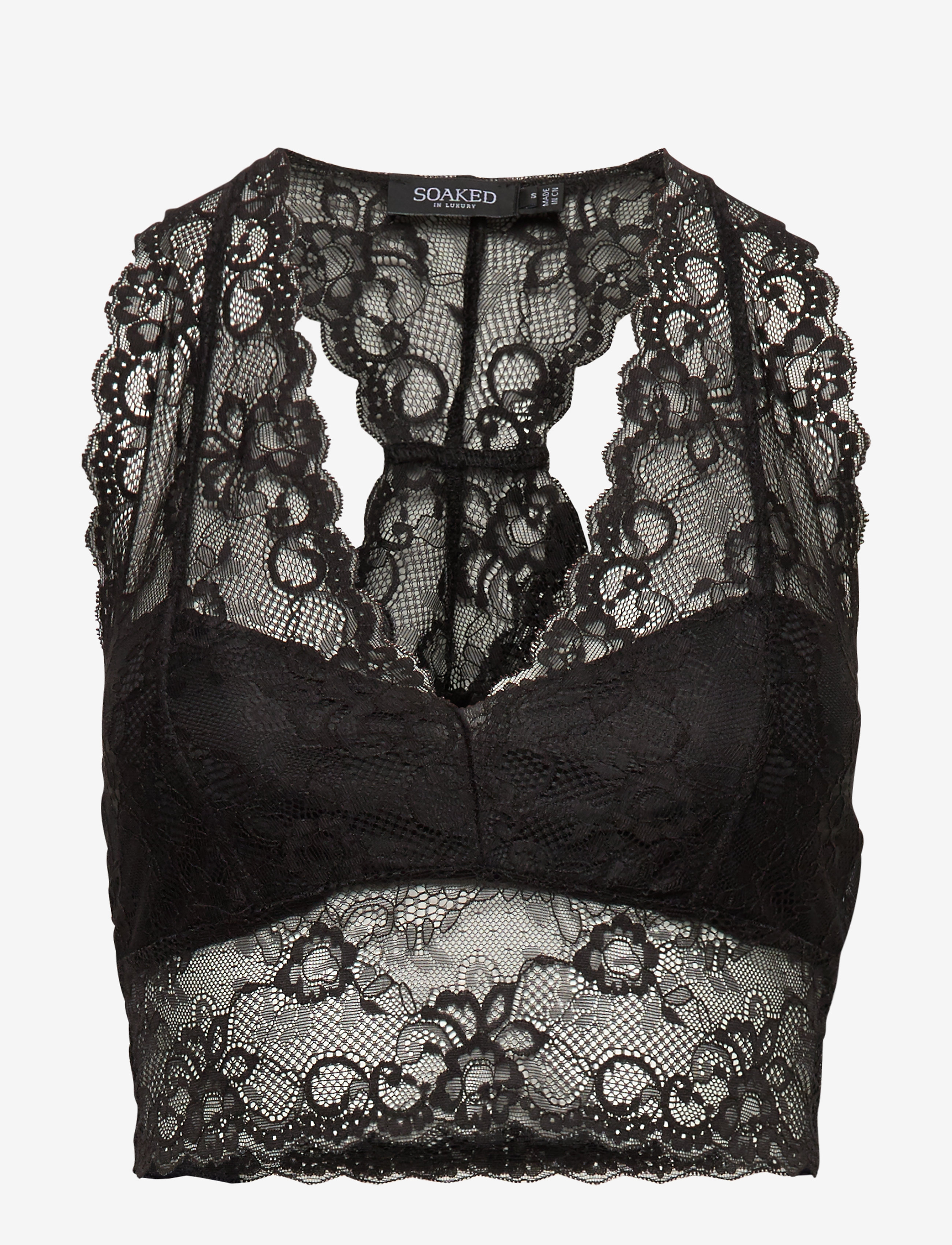 Soaked SLDolly Bralette - Underkläder - BLACK / black