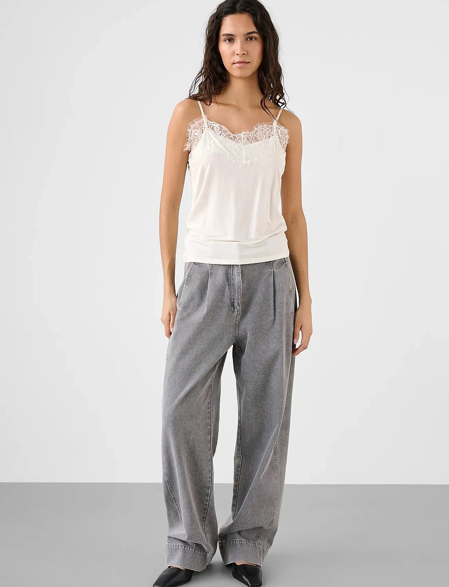 Soaked - SLClara Singlet - Ärmellose tops - broken white - 3