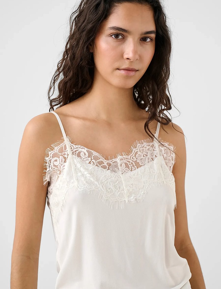 Soaked - SLClara Singlet - Ärmellose tops - broken white - 5