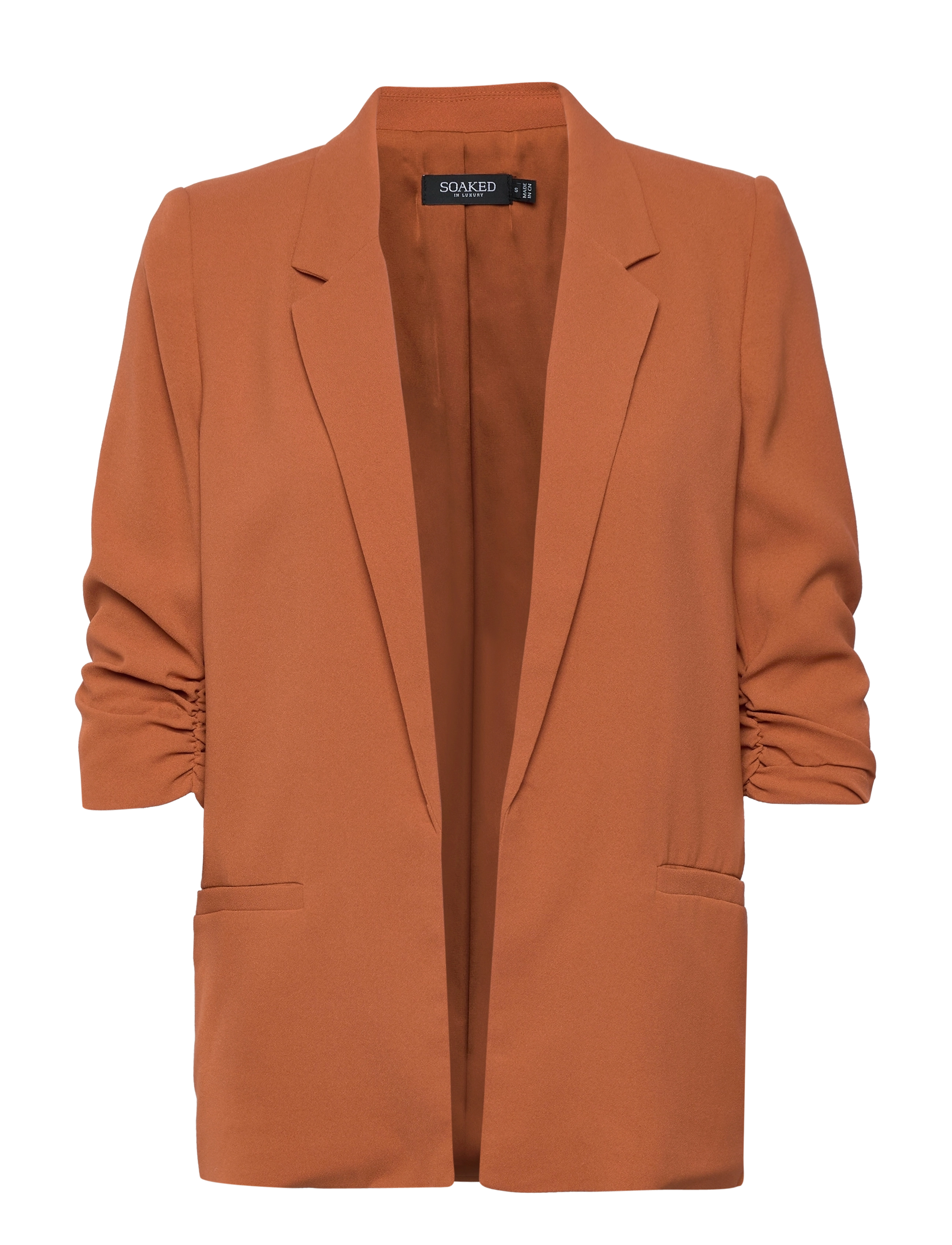 Soaked - SLShirley Blazer - festtøj til outletpriser - amber brown - 1