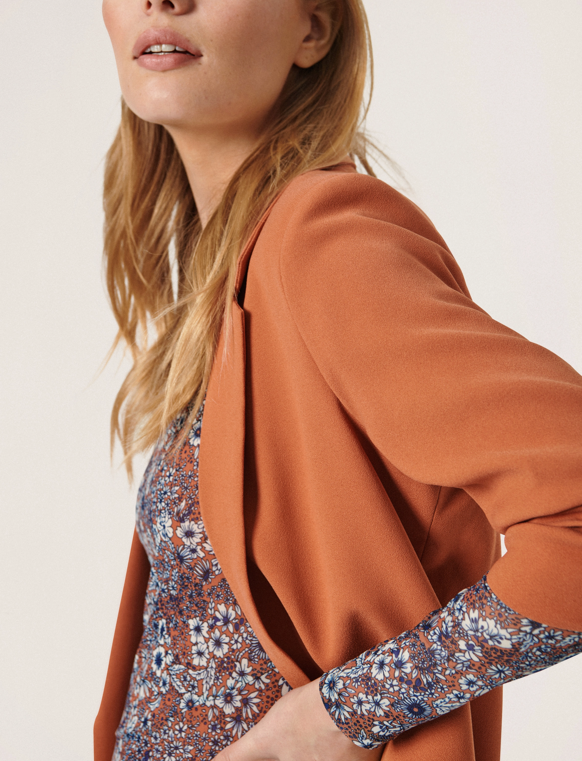 Soaked - SLShirley Blazer - festtøj til outletpriser - amber brown - 5