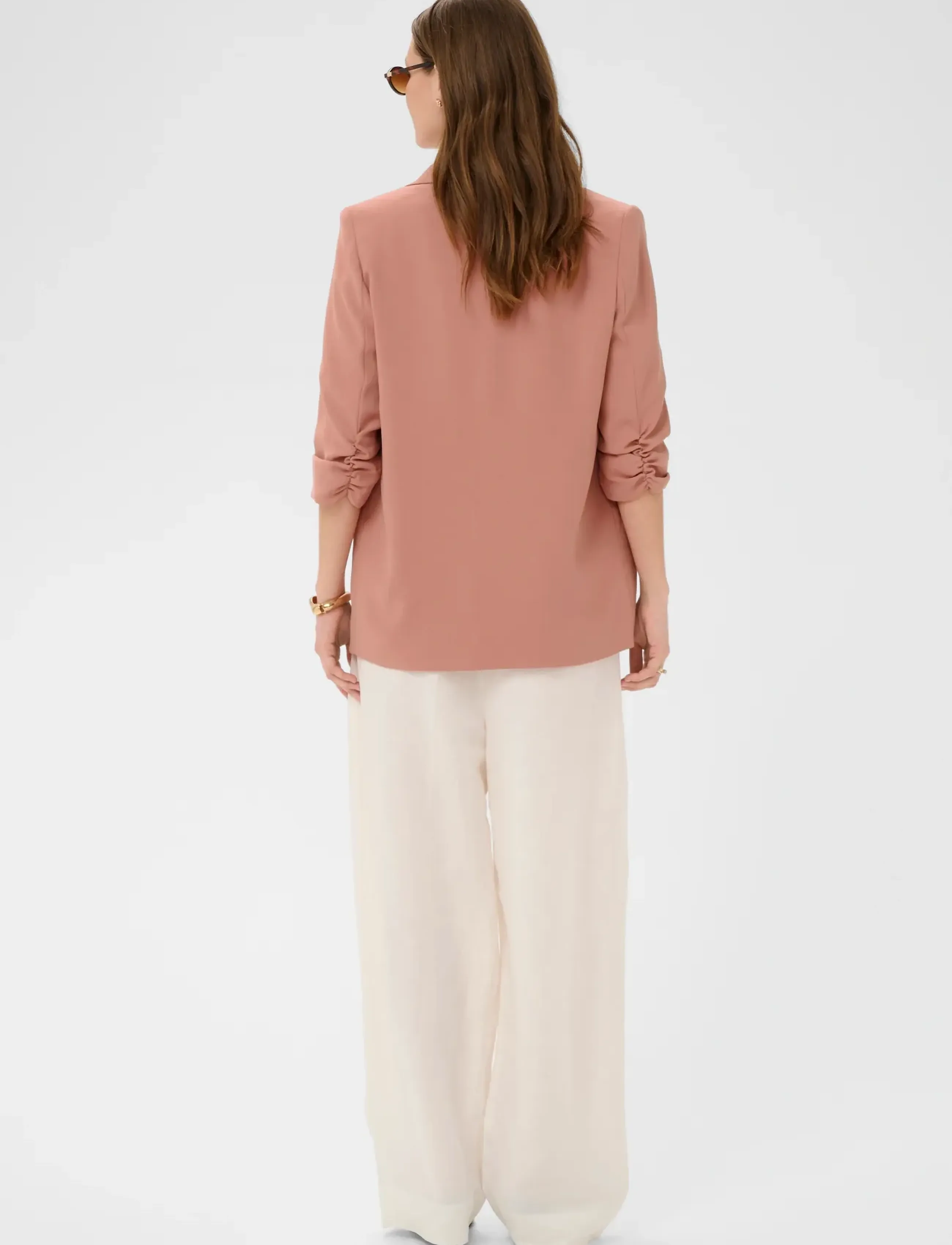 Soaked - SLShirley Blazer - single breasted blazers - ash rose - 4