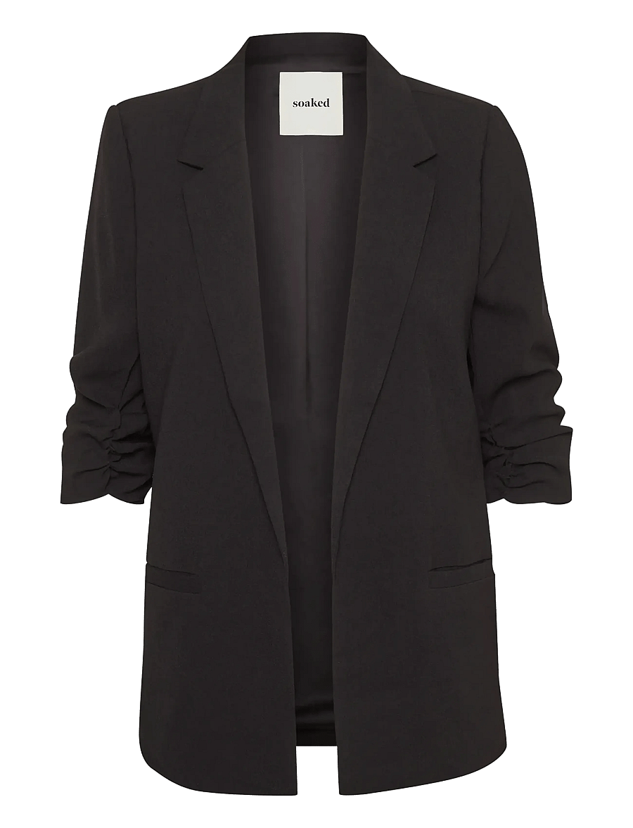 Soaked - SLShirley Blazer - single breasted blazers - black - 1