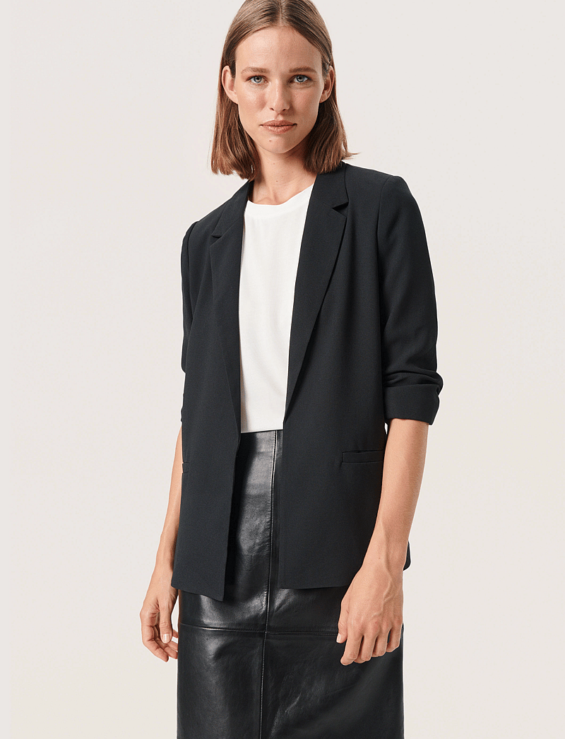 Soaked in Luxury - SLShirley Blazer - enkelknäppta kavajer - black - 0
