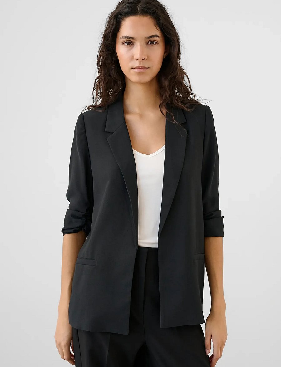 Soaked - SLShirley Blazer - single breasted blazers - black - 0
